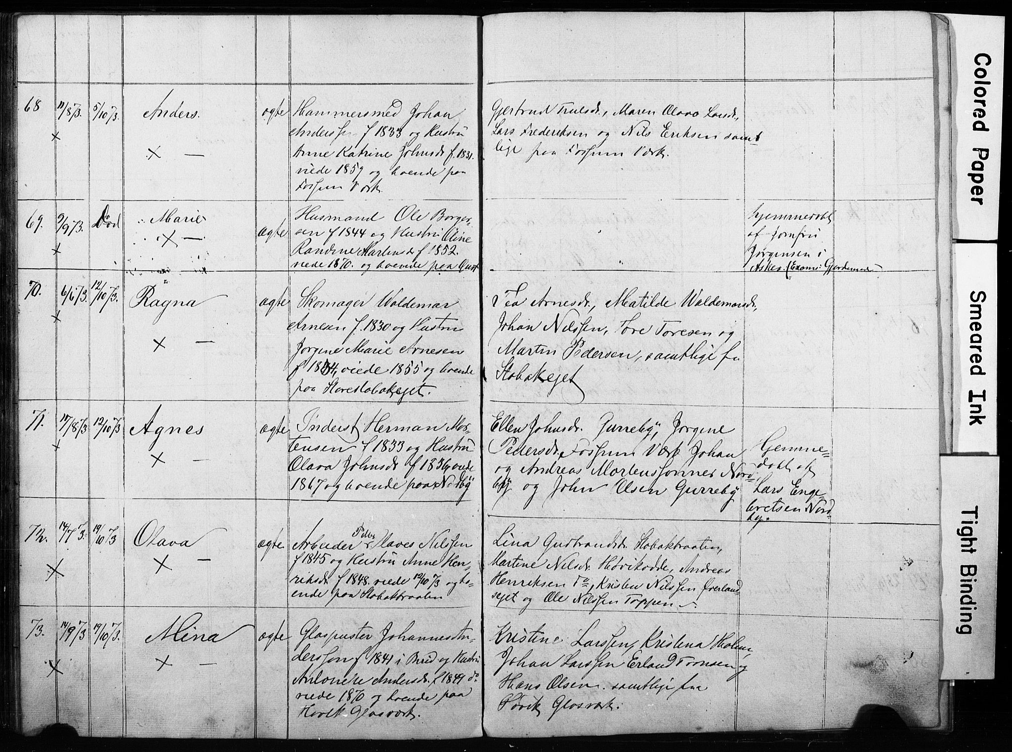 Asker prestekontor Kirkebøker, AV/SAO-A-10256a/G/Gc/L0001: Parish register (copy) no. III 1, 1854-1873