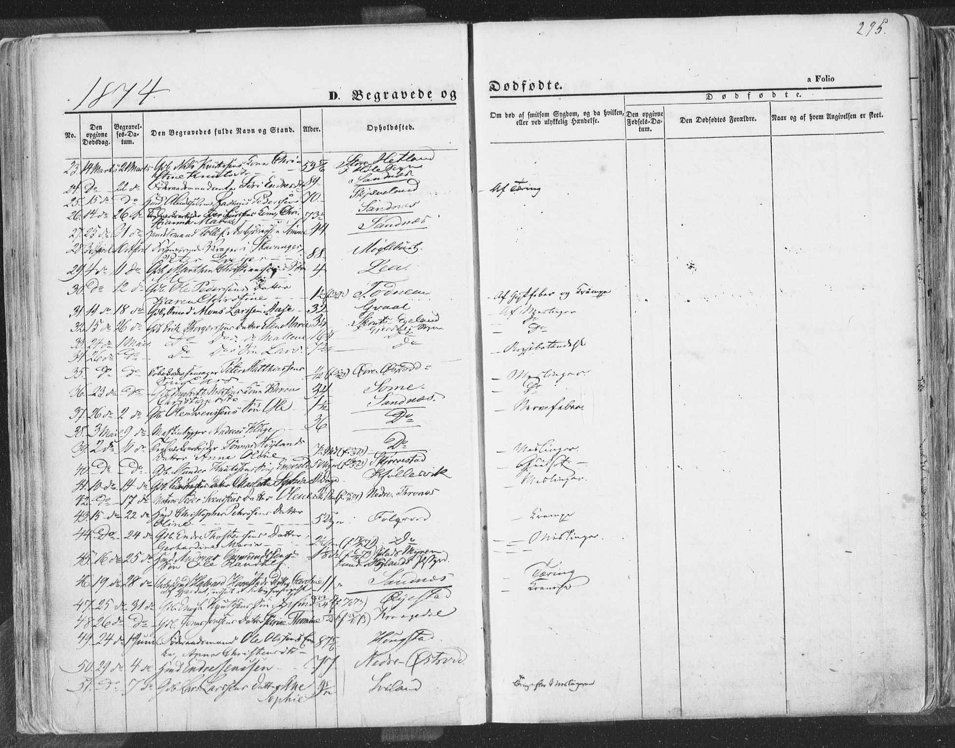 Høyland sokneprestkontor, SAST/A-101799/001/30BA/L0009: Parish register (official) no. A 9.2, 1857-1877, p. 295