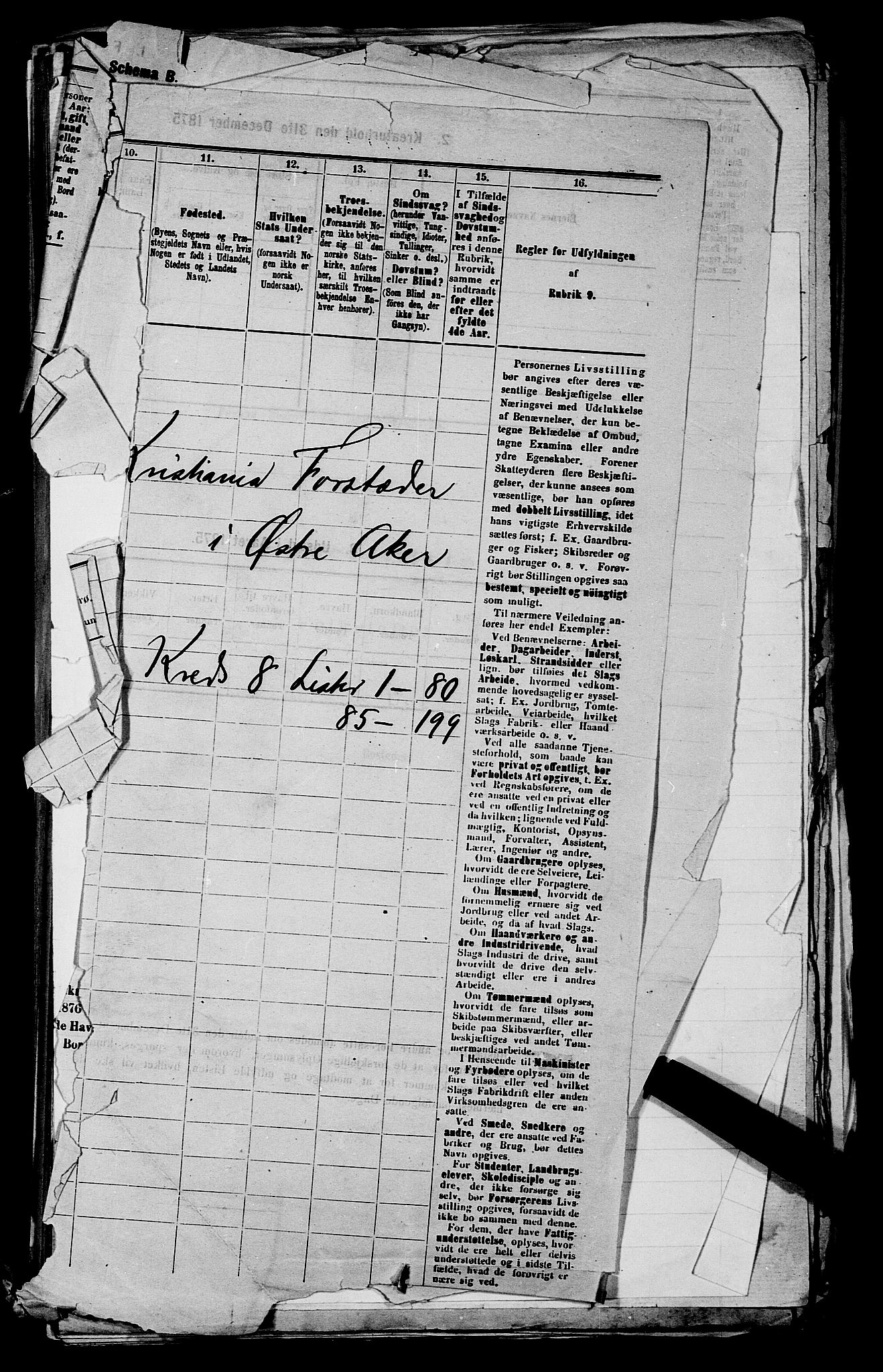 RA, 1875 census for 0218bP Østre Aker, 1875, p. 2430