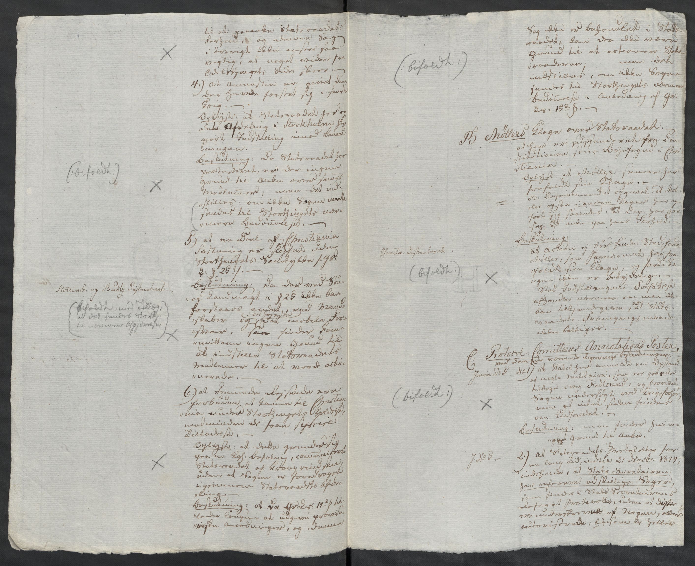 Christie, Wilhelm Frimann Koren, AV/RA-PA-0014/F/L0005: Christies dokumenter fra Stortinget, 1815-1816, p. 244