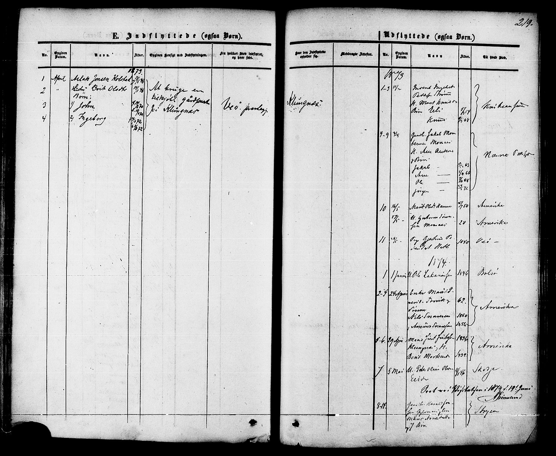 Ministerialprotokoller, klokkerbøker og fødselsregistre - Møre og Romsdal, AV/SAT-A-1454/542/L0552: Parish register (official) no. 542A02, 1854-1884, p. 219