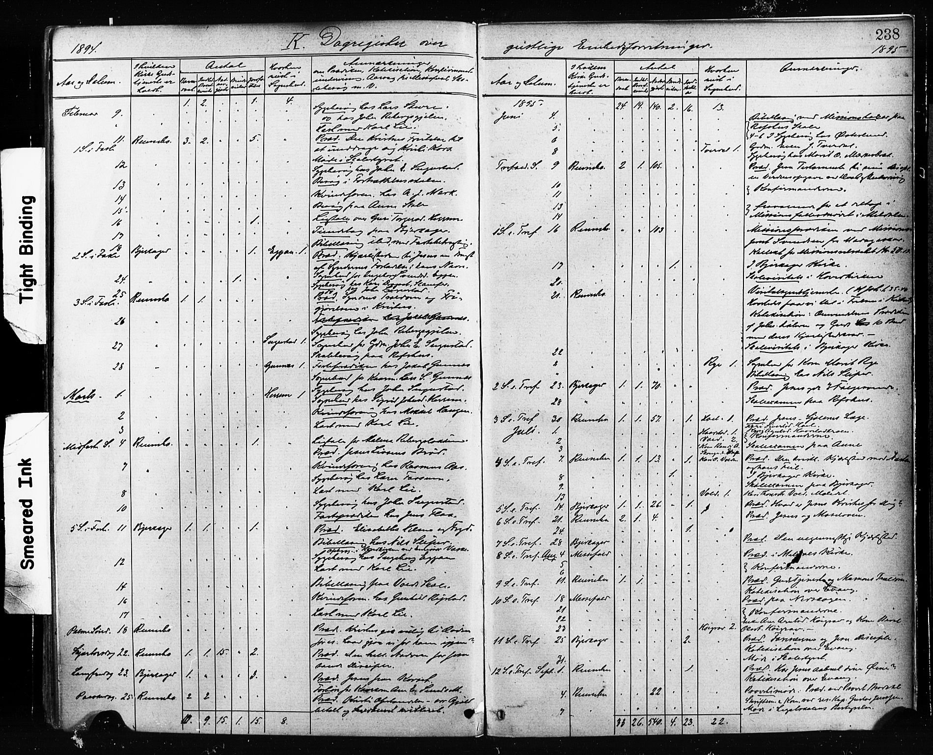 Ministerialprotokoller, klokkerbøker og fødselsregistre - Sør-Trøndelag, AV/SAT-A-1456/674/L0871: Parish register (official) no. 674A03, 1880-1896, p. 238