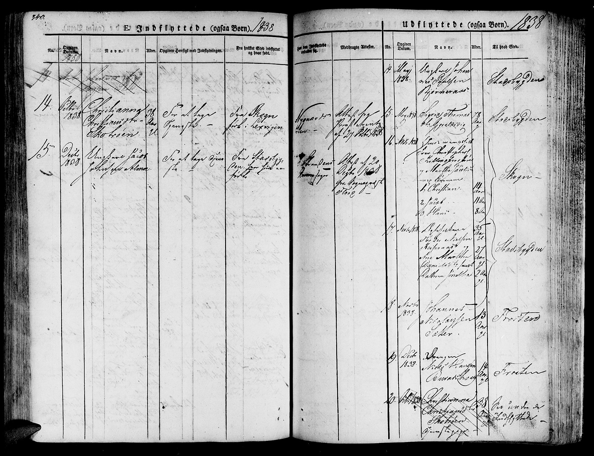 Ministerialprotokoller, klokkerbøker og fødselsregistre - Nord-Trøndelag, SAT/A-1458/701/L0006: Parish register (official) no. 701A06, 1825-1841, p. 340