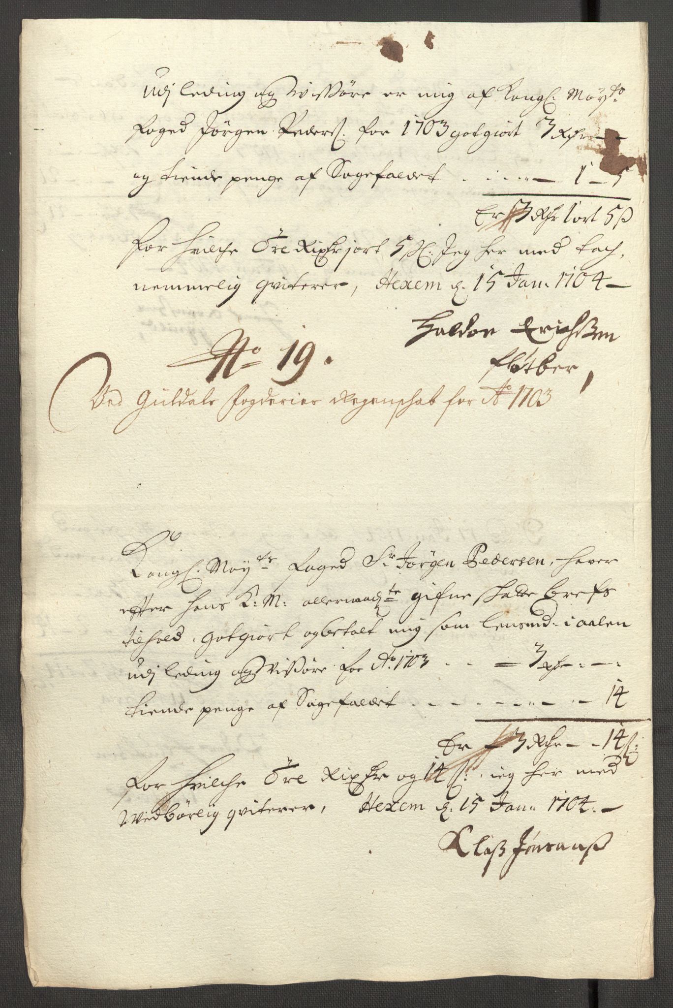 Rentekammeret inntil 1814, Reviderte regnskaper, Fogderegnskap, RA/EA-4092/R60/L3953: Fogderegnskap Orkdal og Gauldal, 1703, p. 377