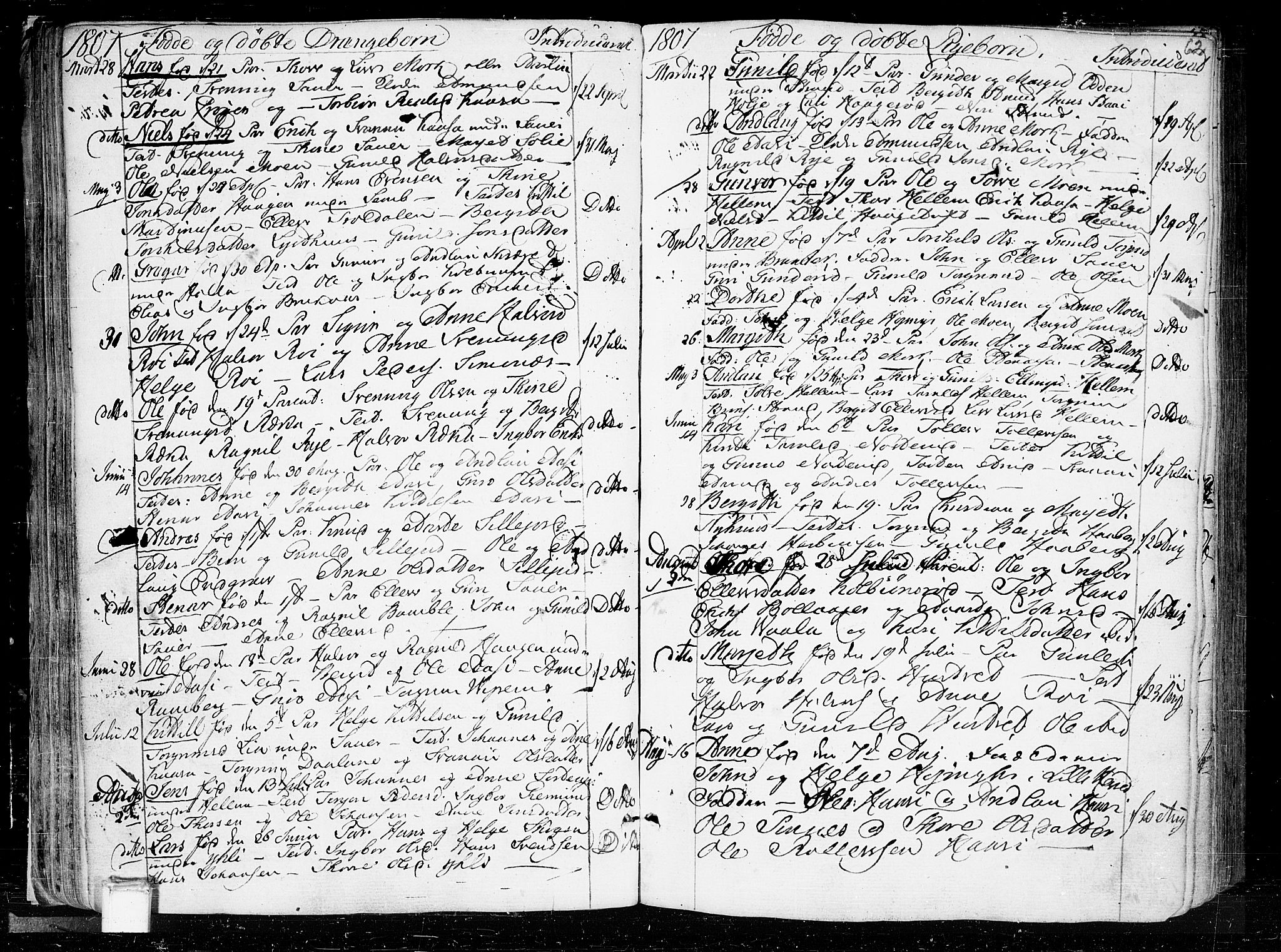 Heddal kirkebøker, SAKO/A-268/F/Fa/L0004: Parish register (official) no. I 4, 1784-1814, p. 62