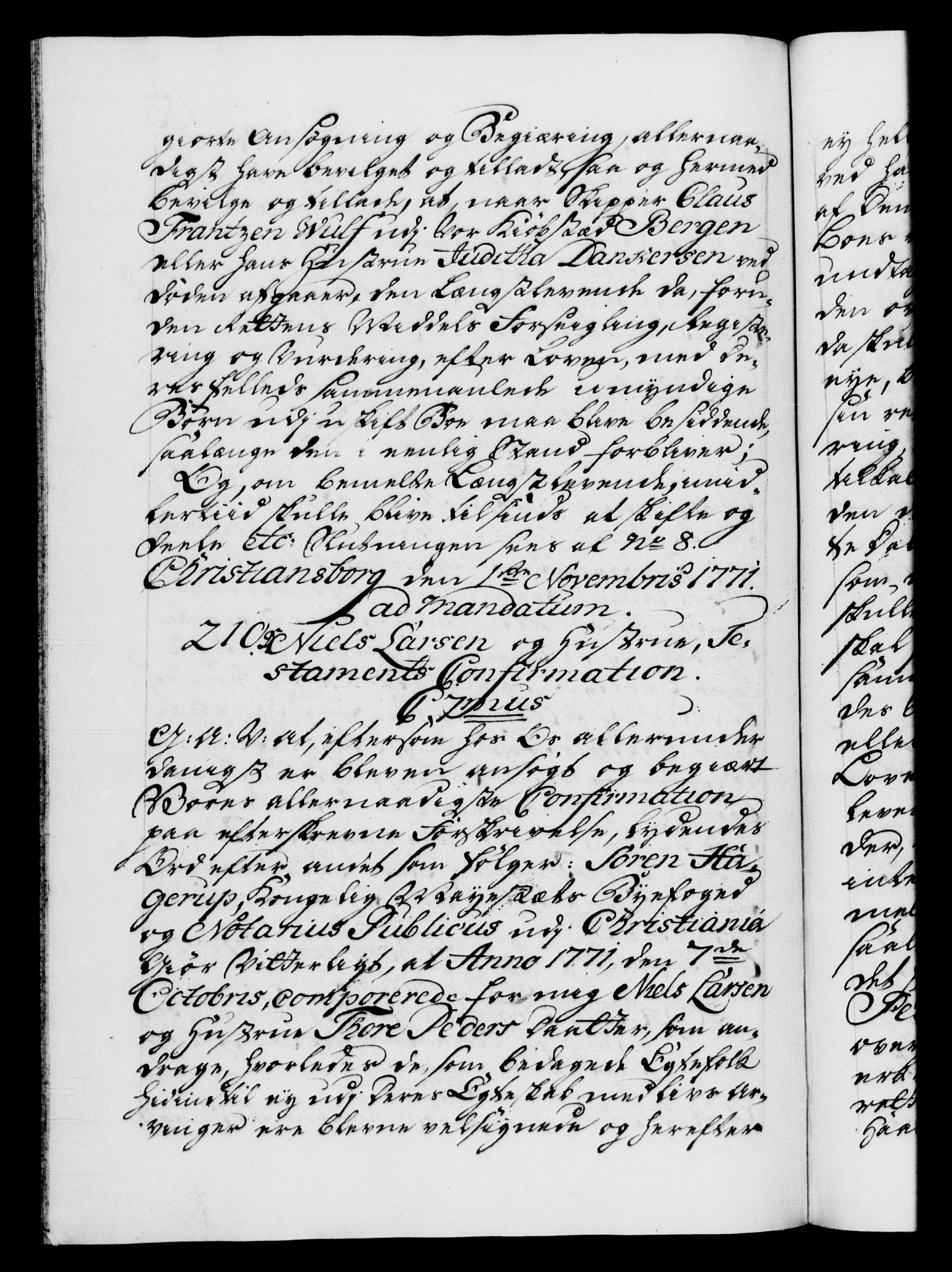 Danske Kanselli 1572-1799, AV/RA-EA-3023/F/Fc/Fca/Fcaa/L0045: Norske registre "Norske eller 3. dept.s åpne brev, 1771-1773, p. 153b