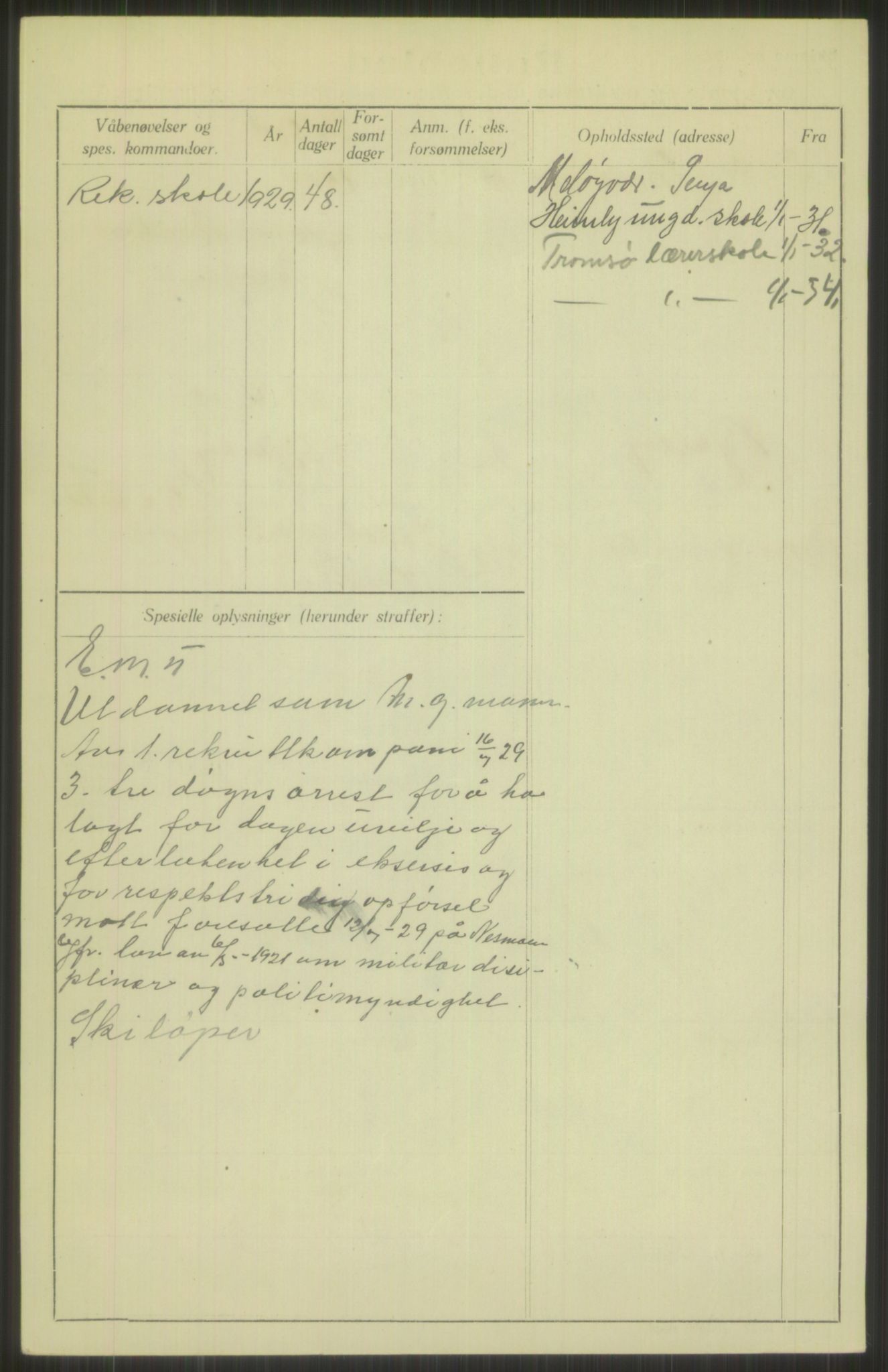 Forsvaret, Troms infanteriregiment nr. 16, AV/RA-RAFA-3146/P/Pa/L0013/0004: Rulleblad / Rulleblad for regimentets menige mannskaper, årsklasse 1929, 1929, p. 496