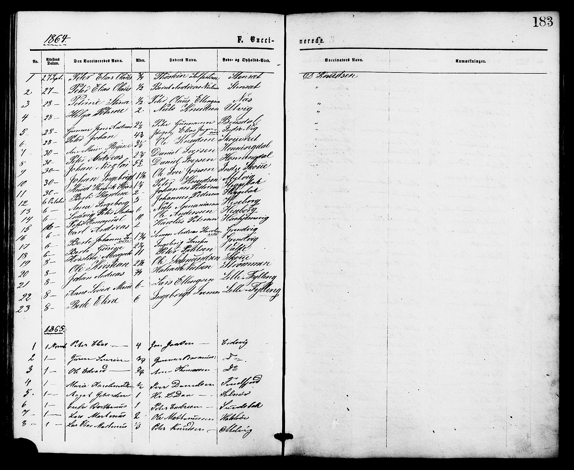 Ministerialprotokoller, klokkerbøker og fødselsregistre - Møre og Romsdal, SAT/A-1454/524/L0355: Parish register (official) no. 524A07, 1864-1879, p. 183