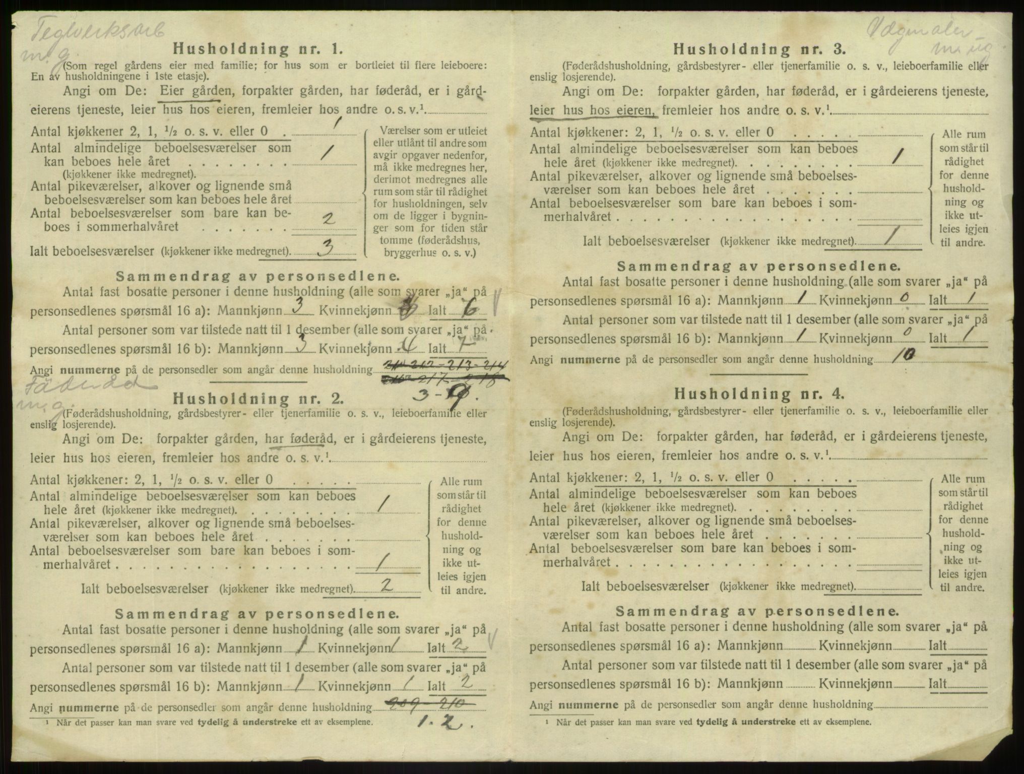 SAB, 1920 census for Fjaler, 1920, p. 149