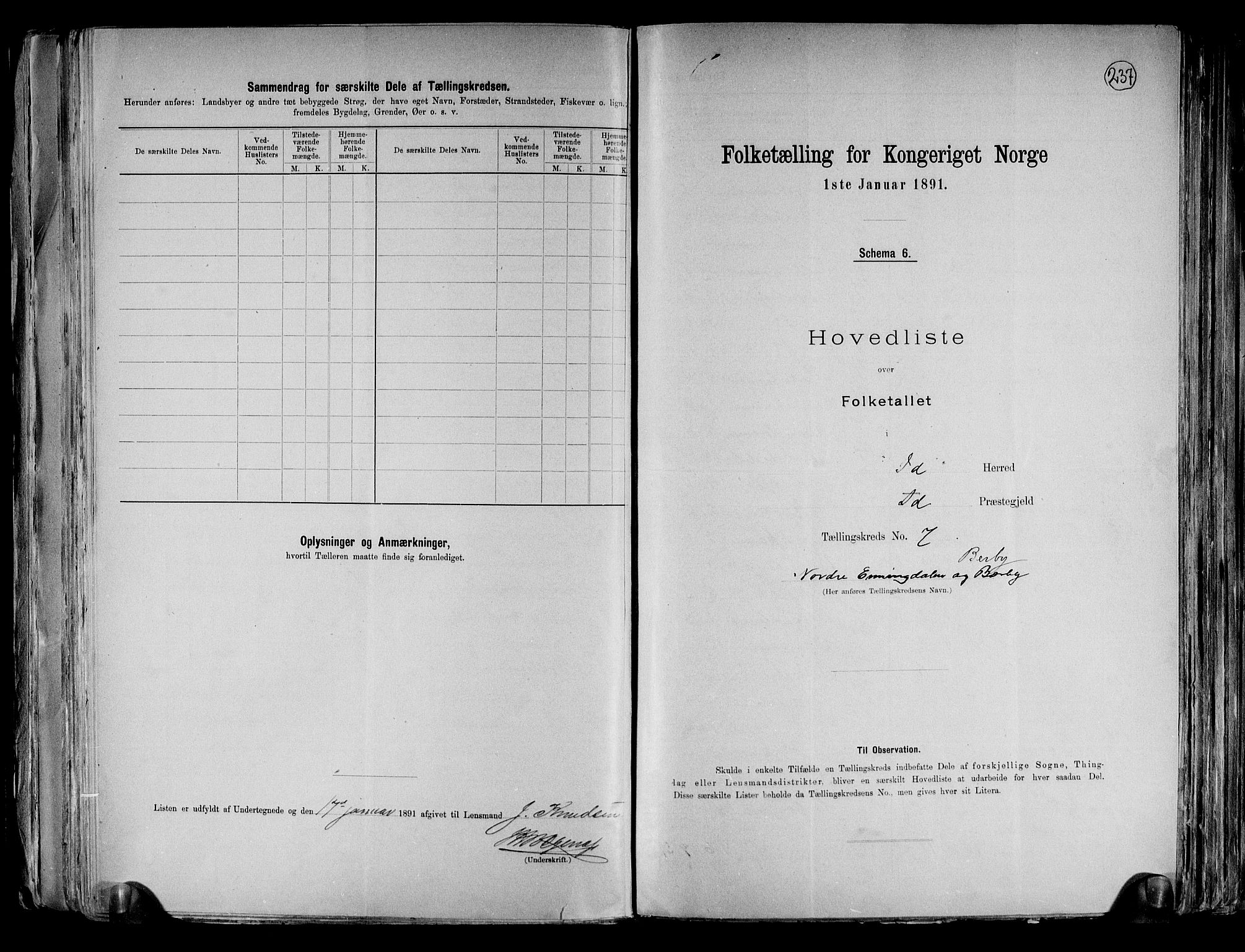 RA, 1891 census for 0117 Idd, 1891, p. 18