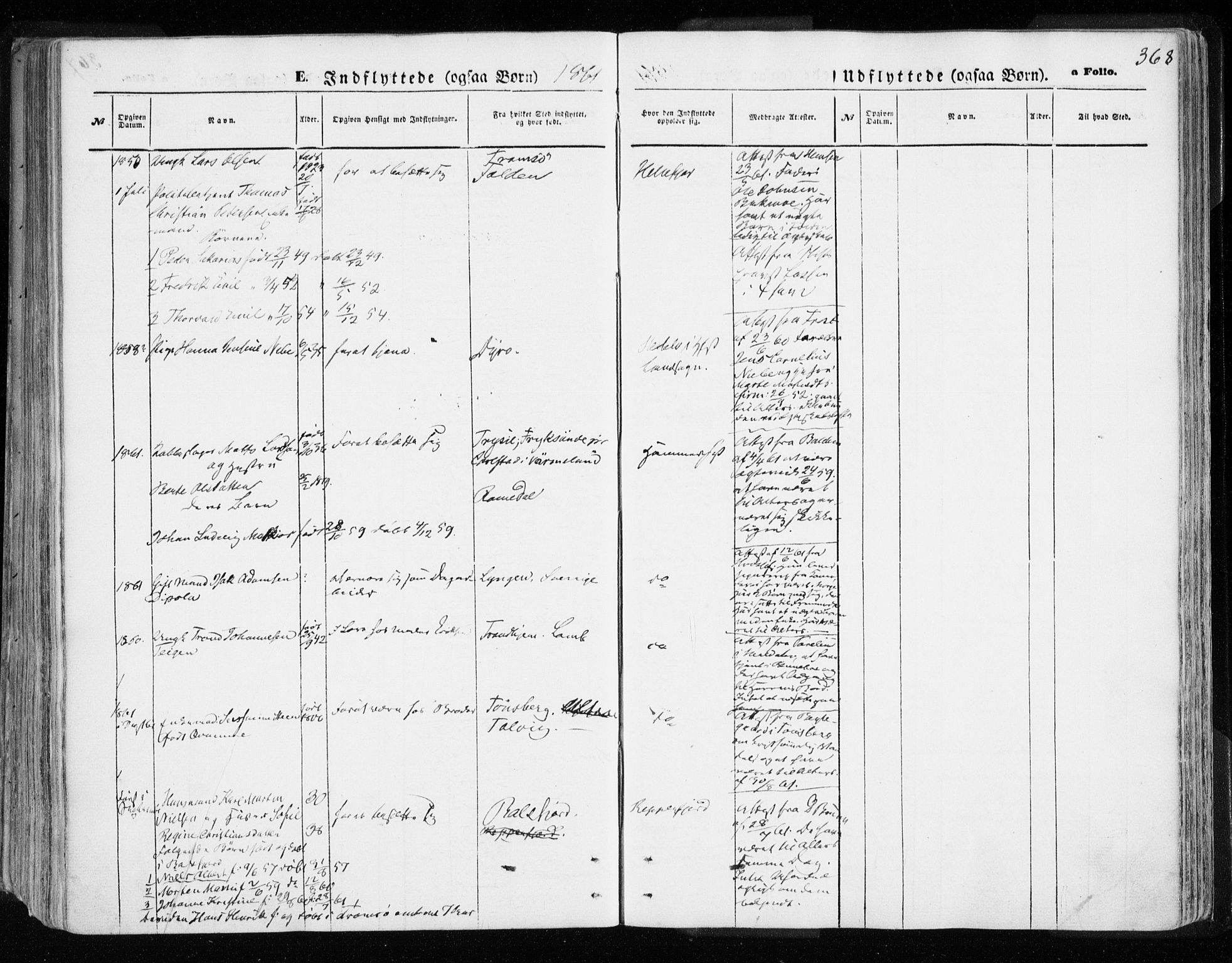 Hammerfest sokneprestkontor, AV/SATØ-S-1347/H/Ha/L0005.kirke: Parish register (official) no. 5, 1857-1869, p. 368