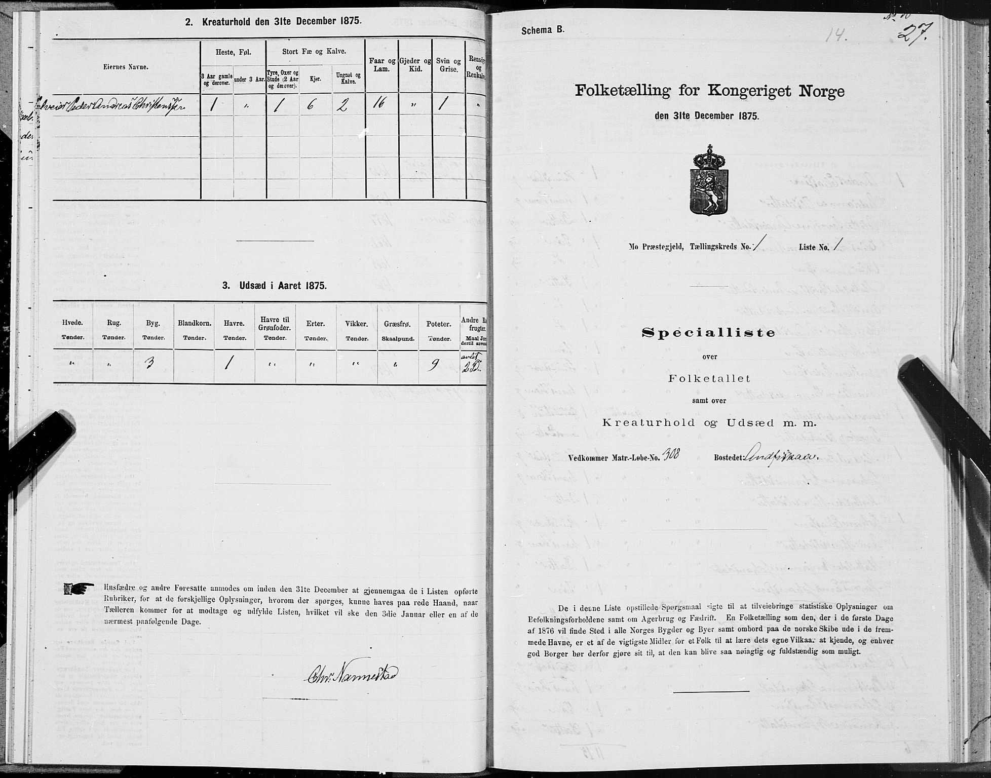 SAT, 1875 census for 1833P Mo, 1875, p. 1027