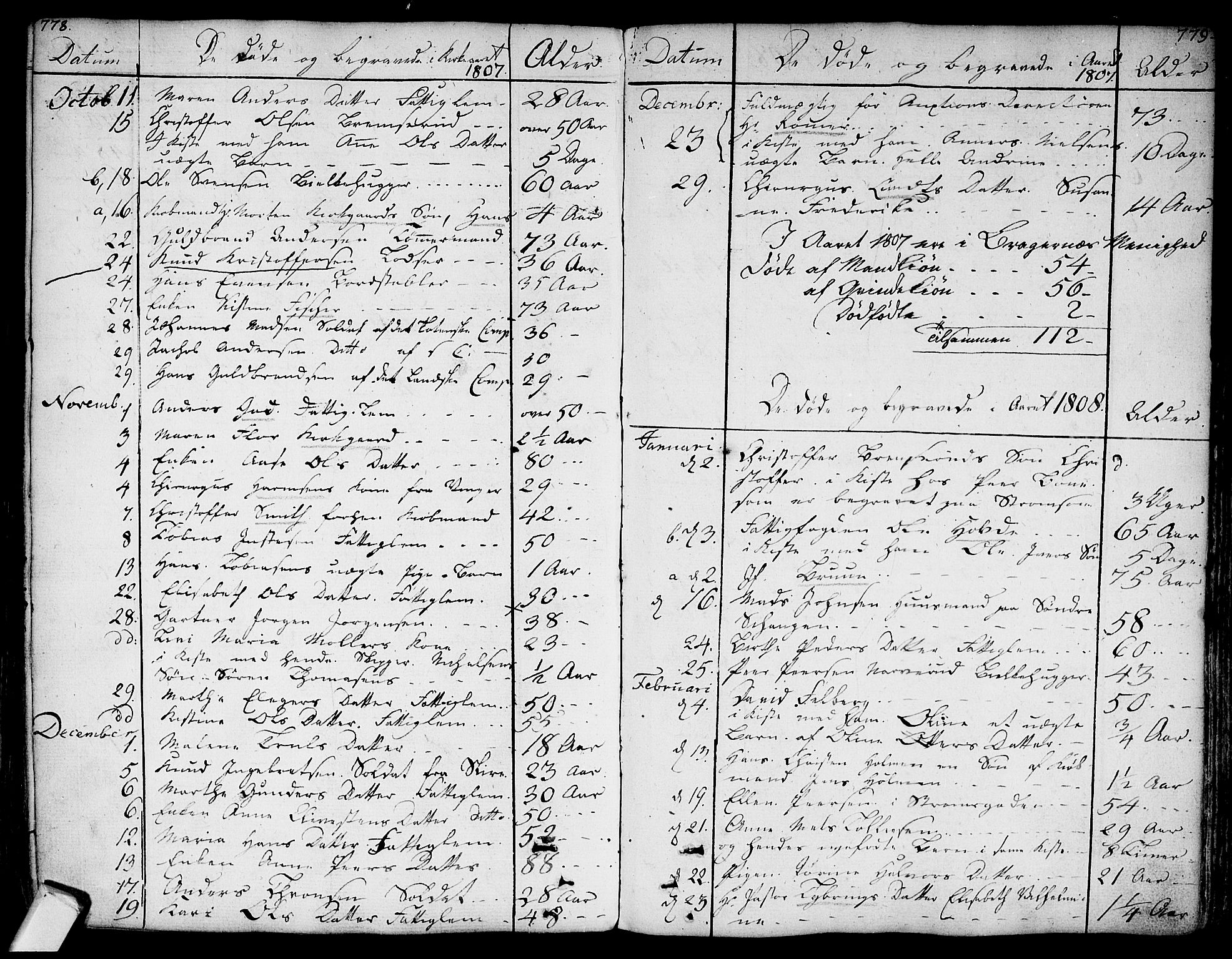 Bragernes kirkebøker, SAKO/A-6/F/Fa/L0006a: Parish register (official) no. I 6, 1782-1814, p. 778-779