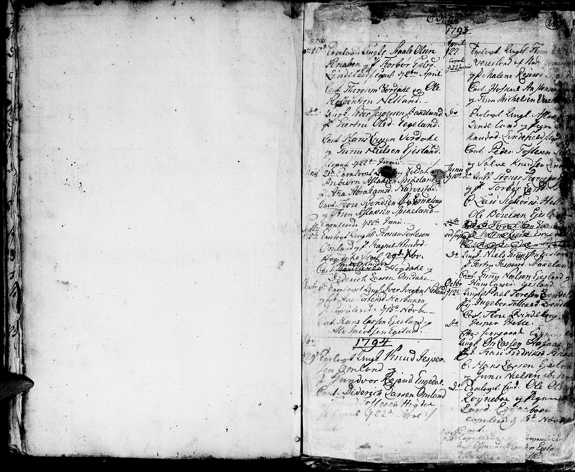 Hægebostad sokneprestkontor, SAK/1111-0024/F/Fa/Faa/L0001: Parish register (official) no. A 1 /3, 1760-1826, p. 285