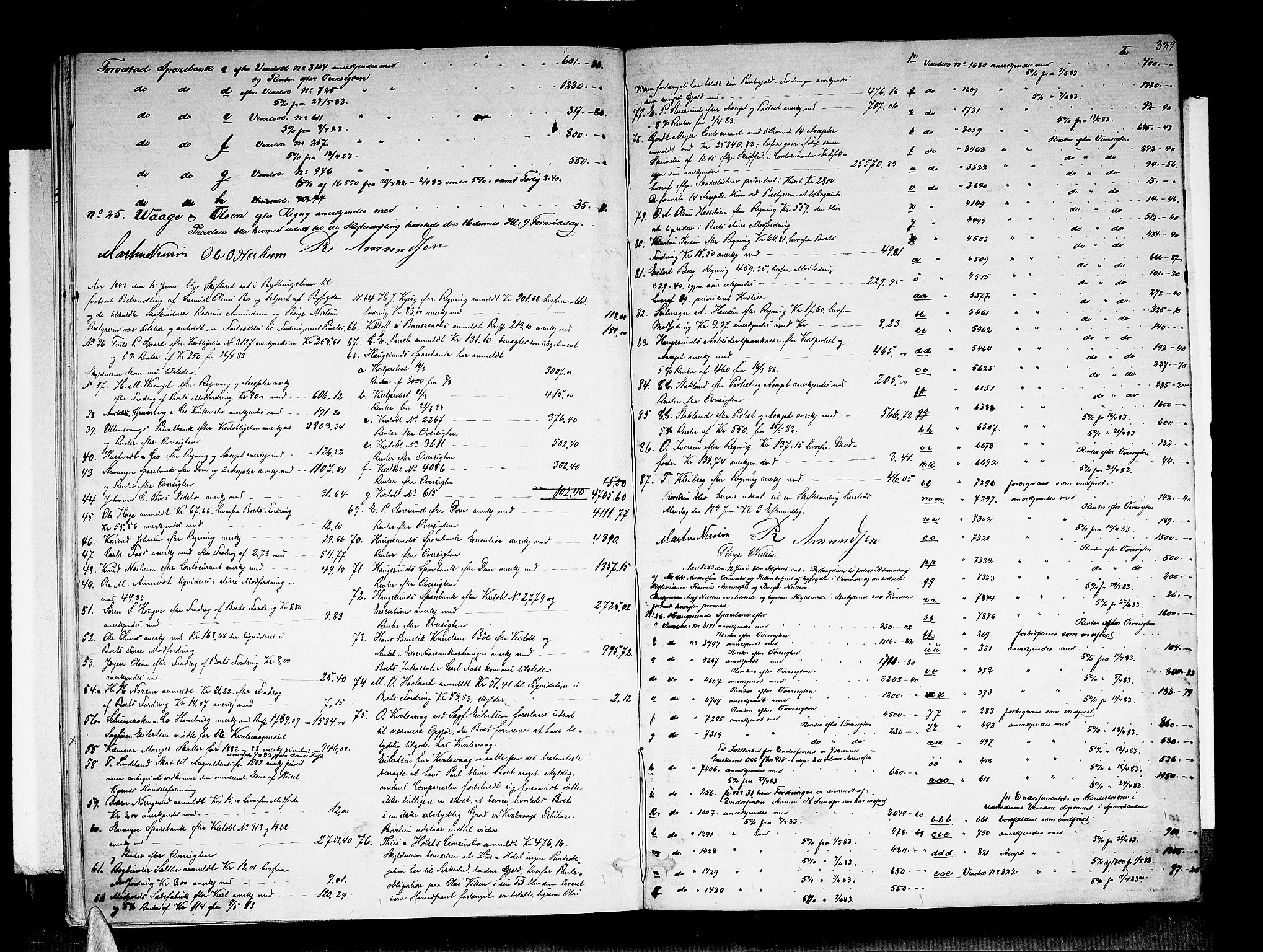 Haugesund tingrett, AV/SAST-A-101415/01/IV/IVA/L0003: Skifteprotokoll med register, 1876-1883, p. 328b-329a