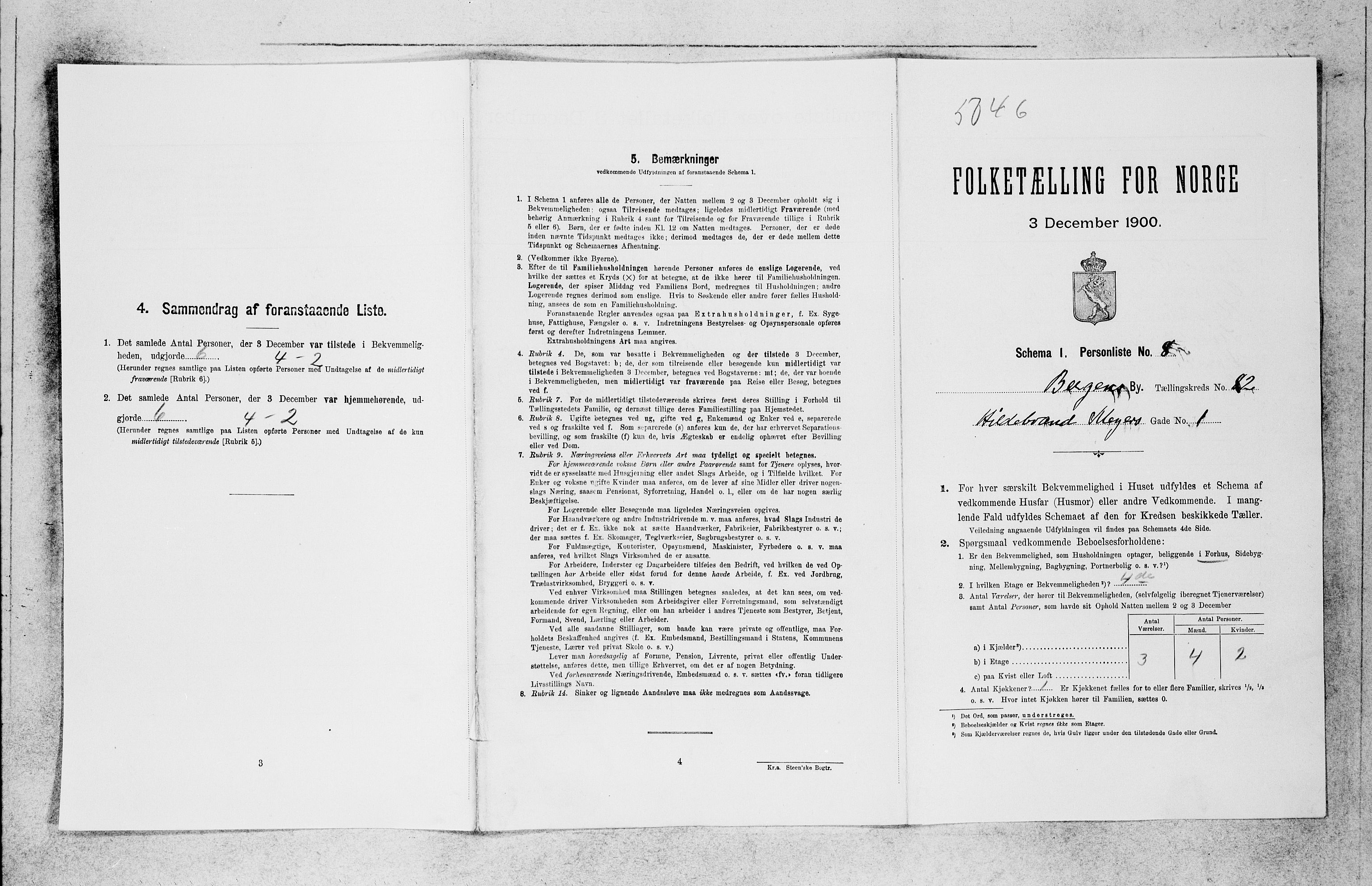 SAB, 1900 census for Bergen, 1900, p. 17221