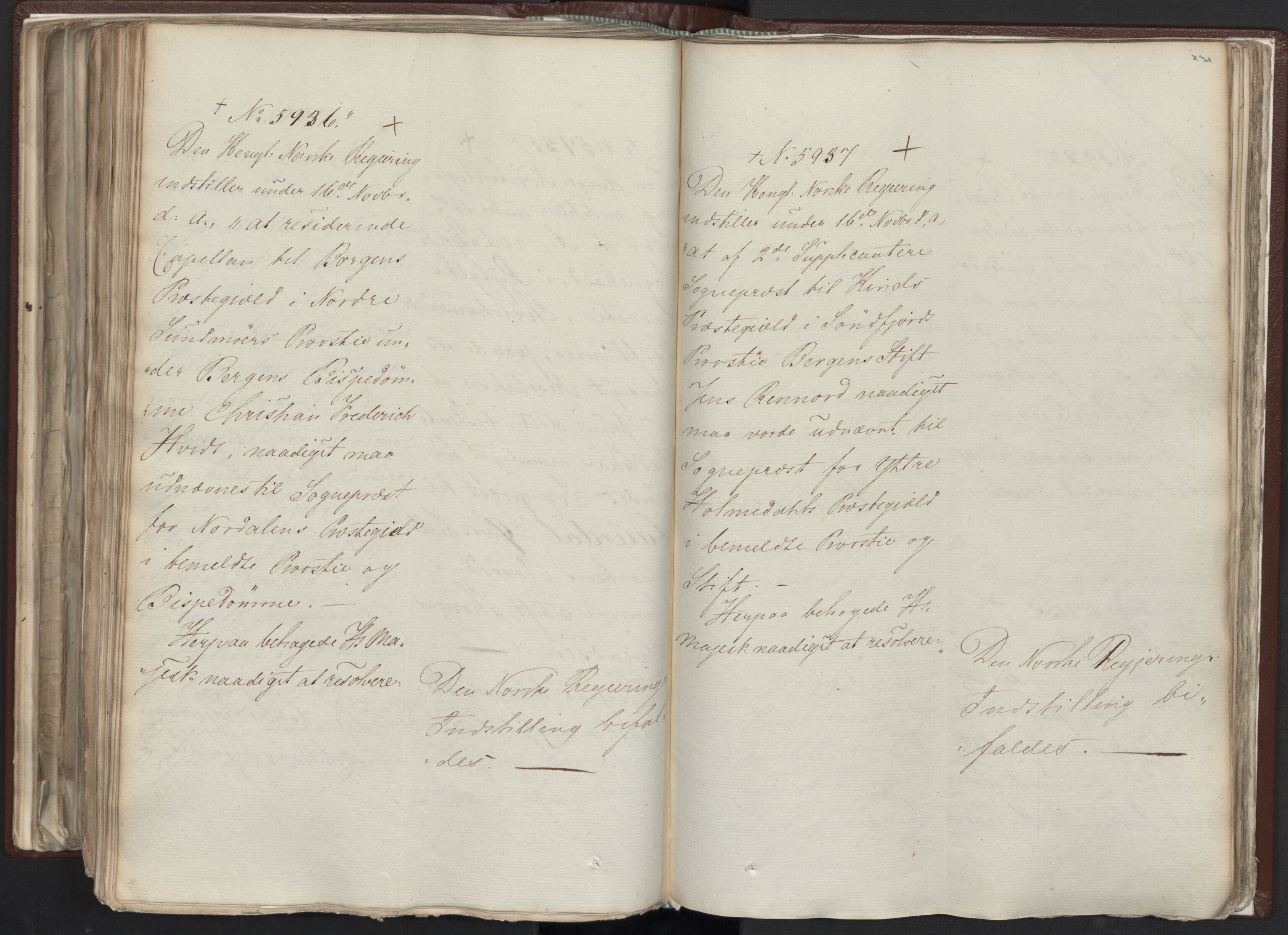 Statsrådssekretariatet, AV/RA-S-1001/A/Ab/L0012: Kgl. res. nr. 5679-6008 II, 1821, p. 230b-231a