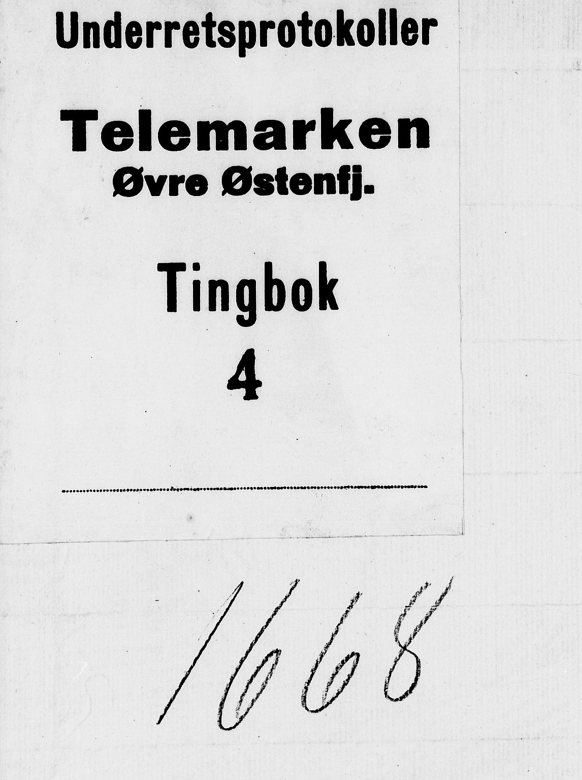 Øvre Telemark østfjelske sorenskriveri, AV/SAKO-A-213/F/Fa/Faa/L0004: Tingbok, 1668