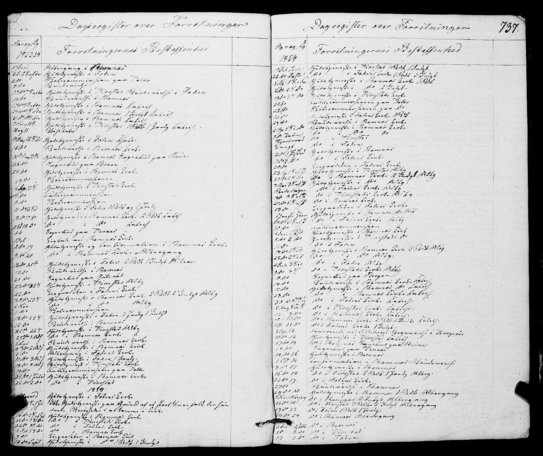 Ramnes kirkebøker, AV/SAKO-A-314/F/Fa/L0005: Parish register (official) no. I 5, 1841-1861, p. 736-737