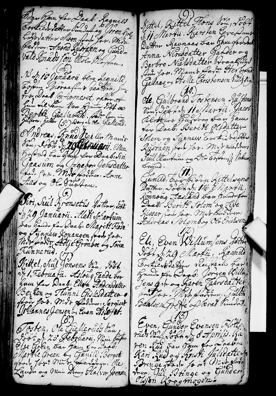 Flesberg kirkebøker, AV/SAKO-A-18/F/Fa/L0002: Parish register (official) no. I 2, 1726-1747