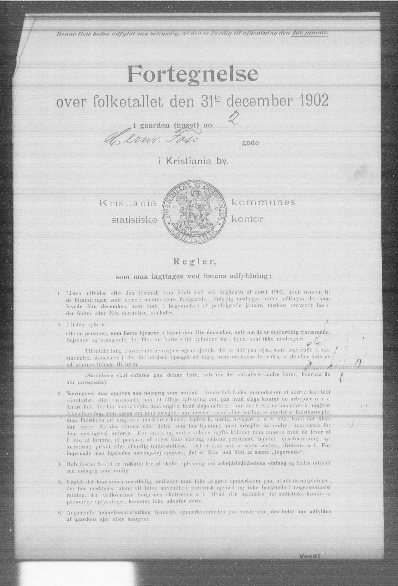 OBA, Municipal Census 1902 for Kristiania, 1902, p. 7435