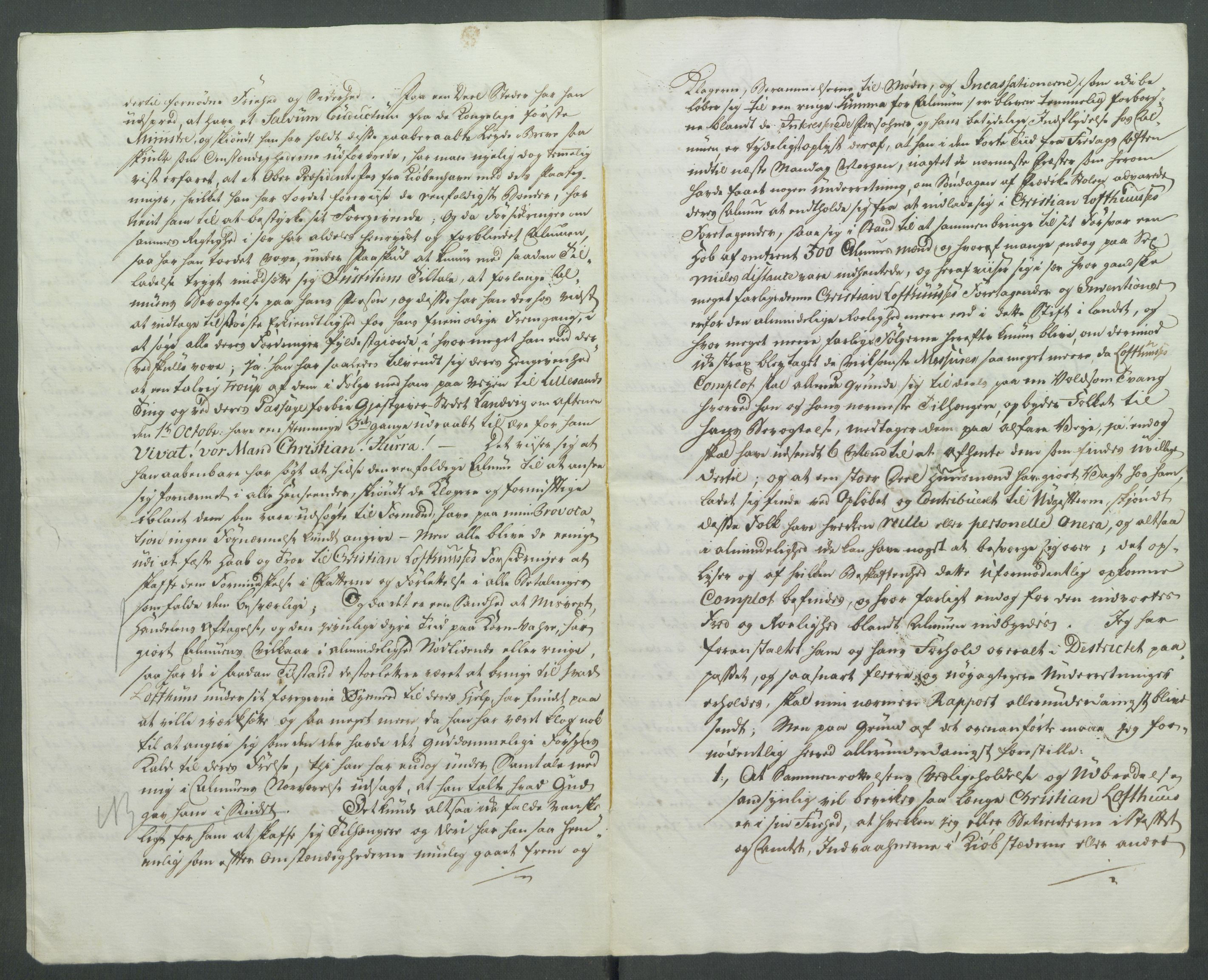 Rentekammeret inntil 1814, Realistisk ordnet avdeling, AV/RA-EA-4070/Od/L0001/0002: Oppløp / [Æ2]: Dokumenter om Lofthusurolighetene i Nedenes, 1786-1789, p. 7