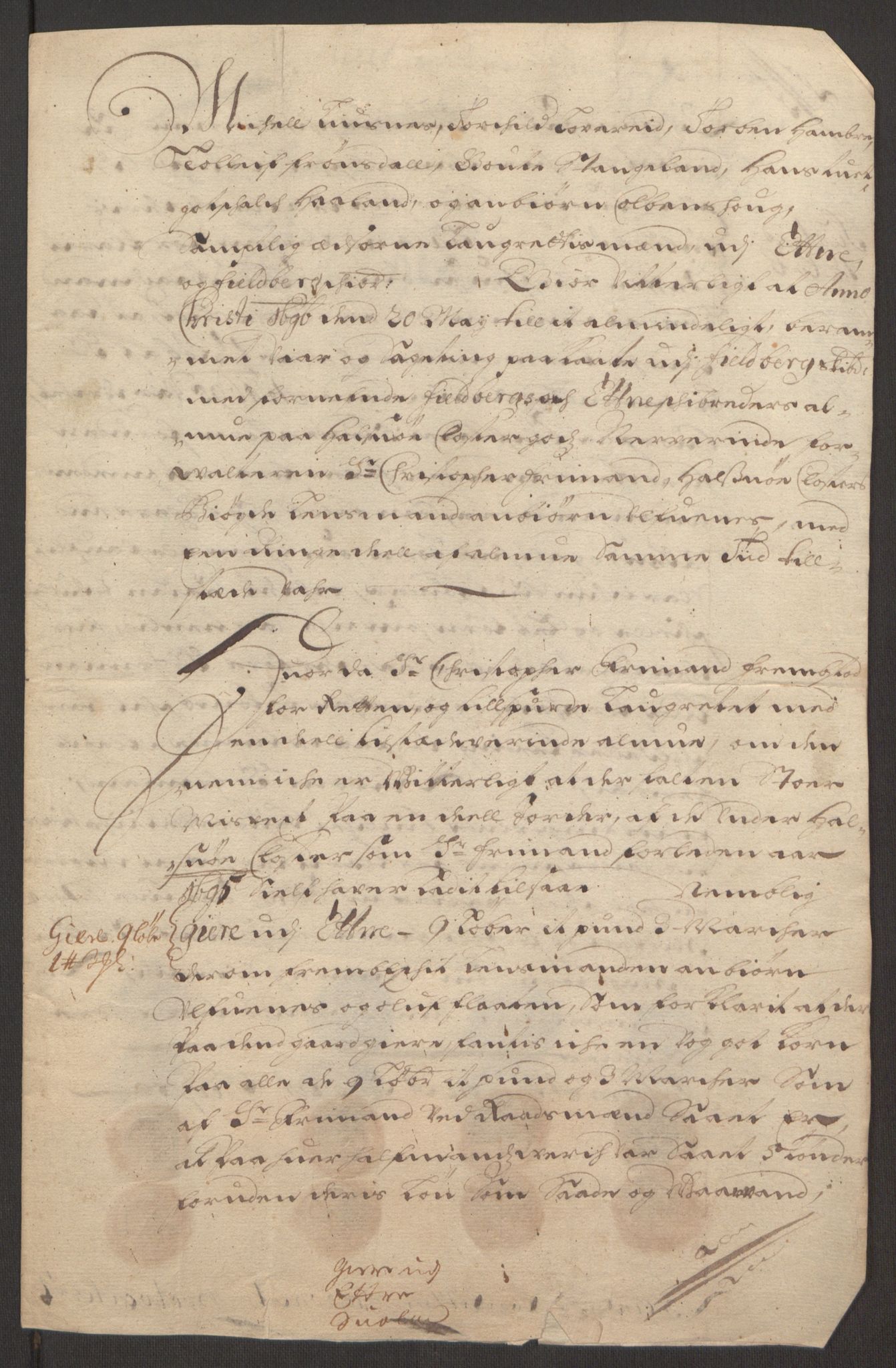 Rentekammeret inntil 1814, Reviderte regnskaper, Fogderegnskap, AV/RA-EA-4092/R48/L2976: Fogderegnskap Sunnhordland og Hardanger, 1695-1696, p. 415