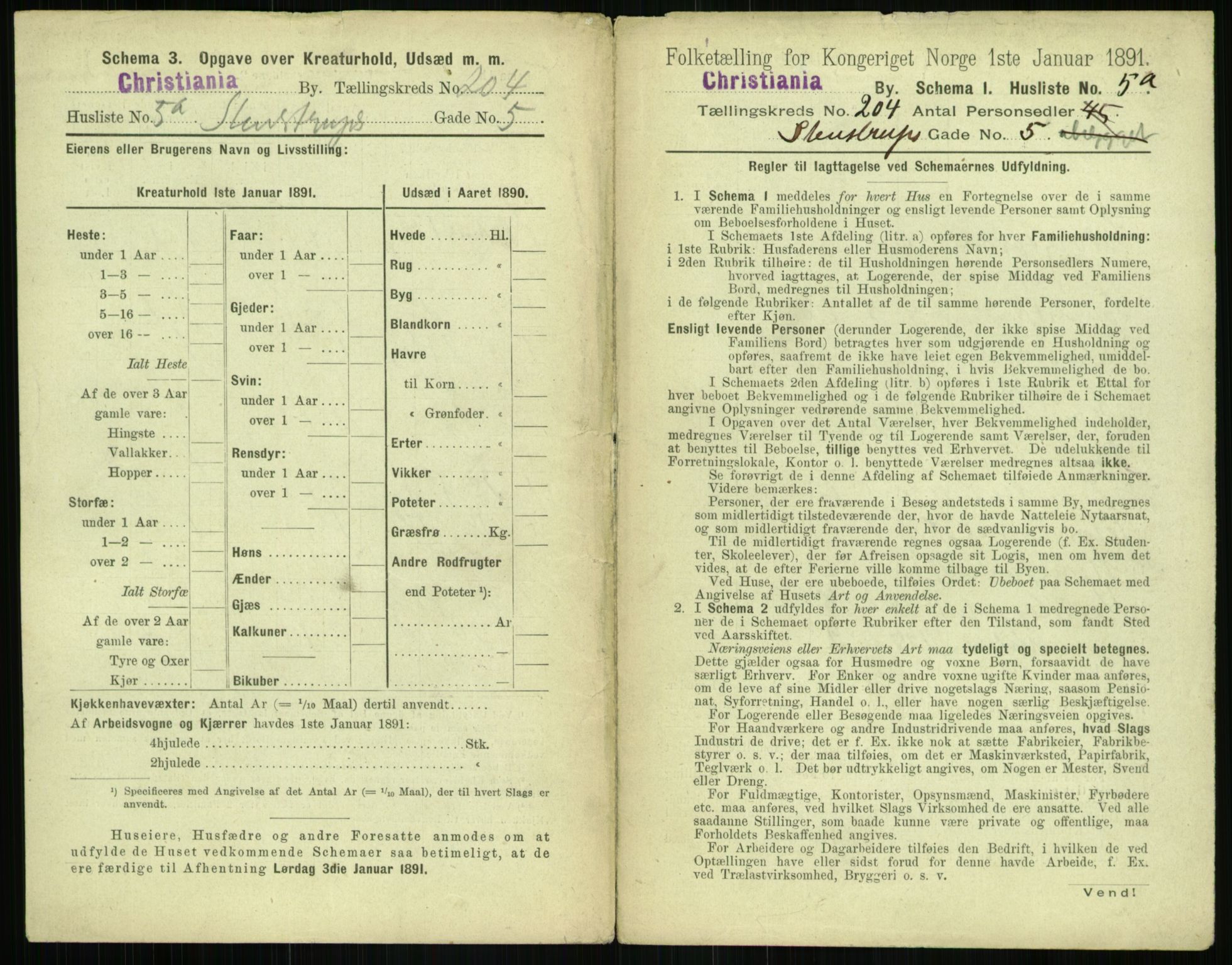 RA, 1891 census for 0301 Kristiania, 1891, p. 122899