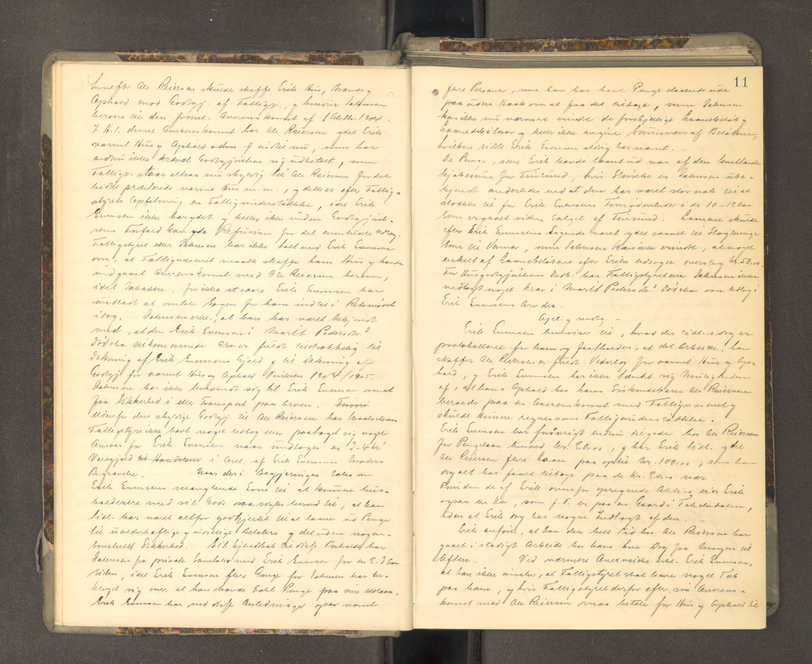 Tromsø sorenskriveri 1855-, AV/SATØ-S-0050/F/Fe/L0139: Ekstrarettsprotokoll, 1905-1909, p. 10b-11a