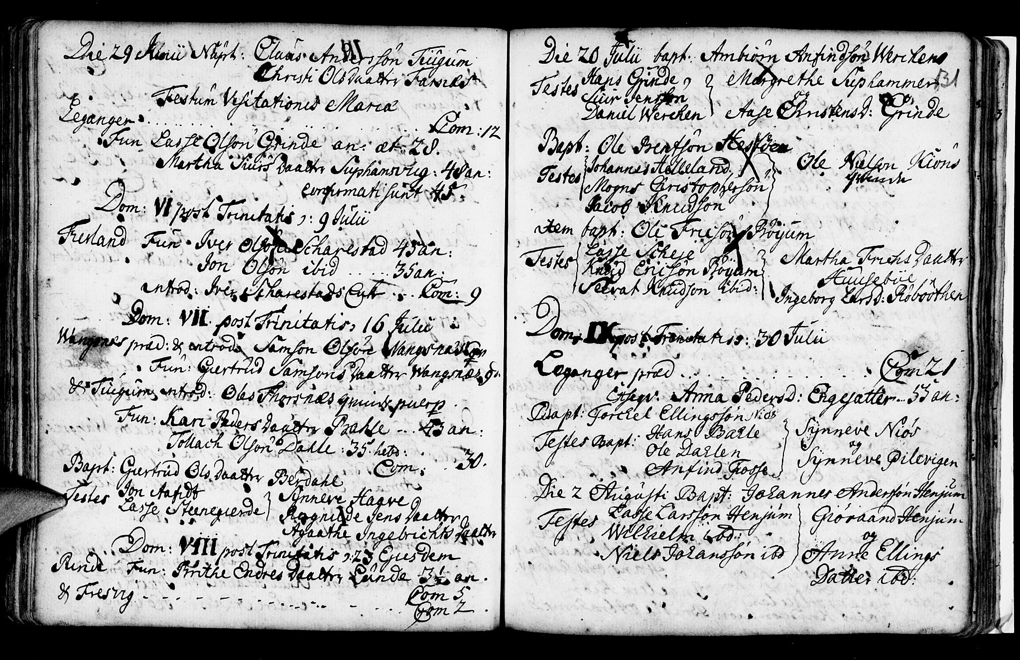 Leikanger sokneprestembete, AV/SAB-A-81001/H/Haa/Haaa/L0002: Parish register (official) no. A 2, 1735-1756, p. 131