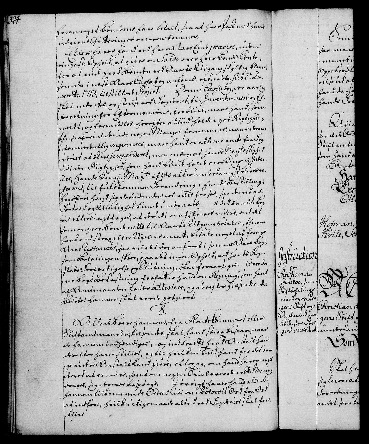 Rentekammeret, Kammerkanselliet, AV/RA-EA-3111/G/Gg/Ggi/L0003: Norsk instruksjonsprotokoll med register (merket RK 53.36), 1751-1775, p. 324