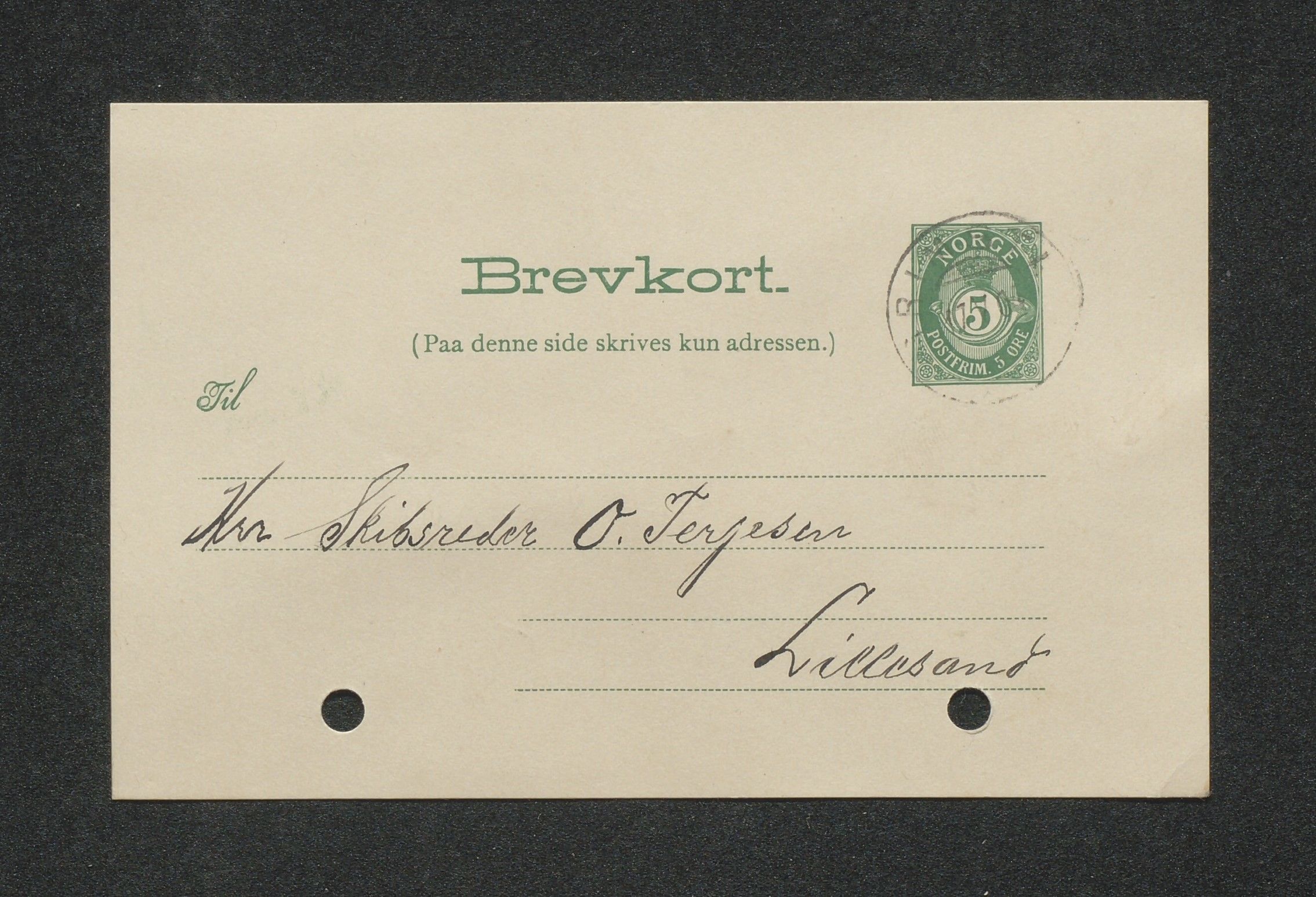 O. Terjesens rederi, AAKS/PA-2525/E/E01/L0013: Korrespondanse, 1904-1905