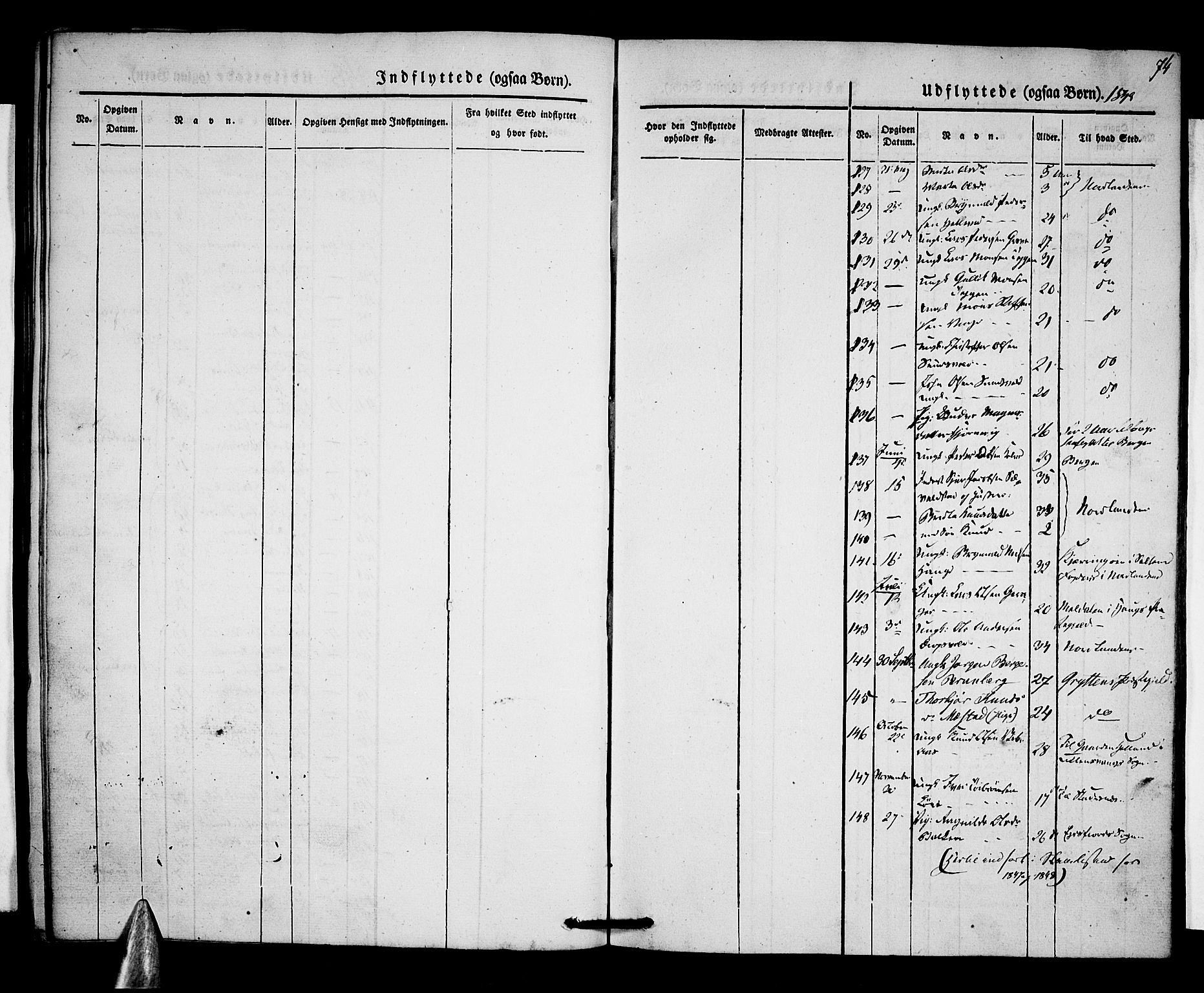 Voss sokneprestembete, AV/SAB-A-79001/H/Haa: Parish register (official) no. A 15, 1845-1855, p. 74