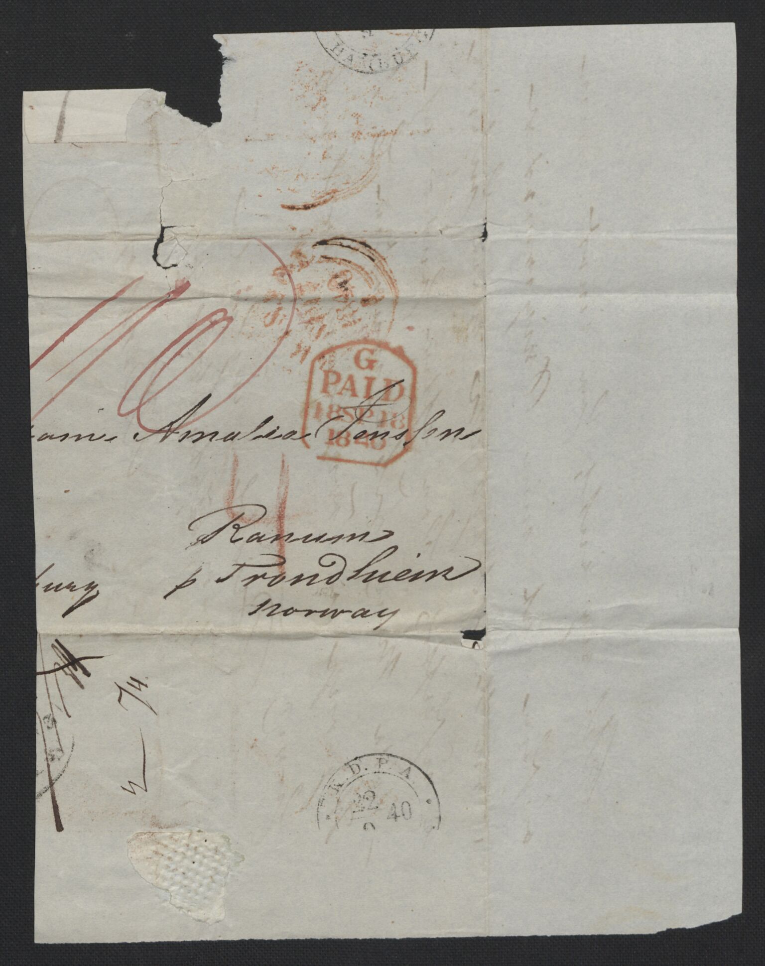 Wisløff-slekten, AV/RA-PA-0865/G/L0005: Familiebrev, 1820-1896, p. 85