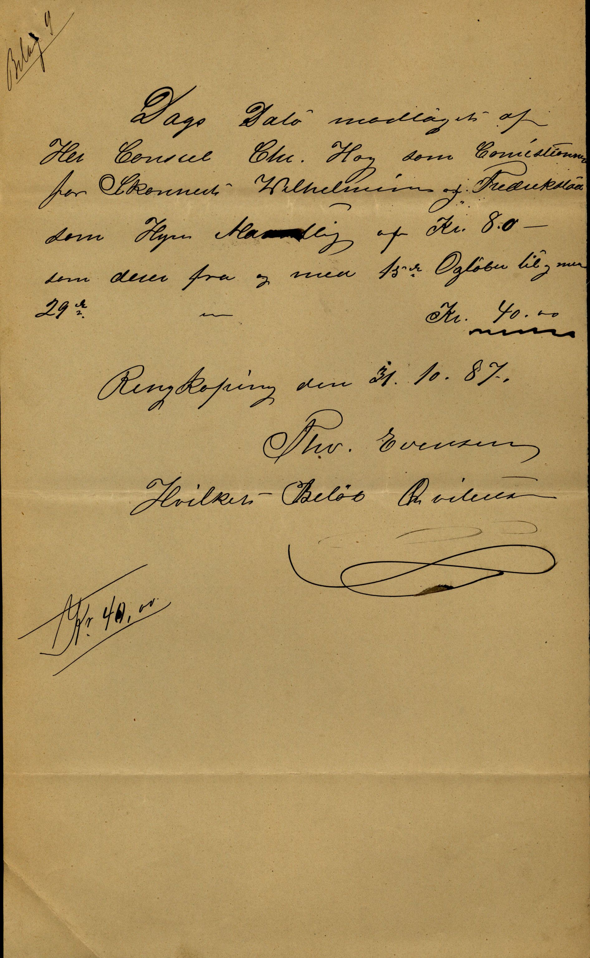 Pa 63 - Østlandske skibsassuranceforening, VEMU/A-1079/G/Ga/L0020/0001: Havaridokumenter / Tellus, Telanak, Wilhelmine, 1887, p. 178