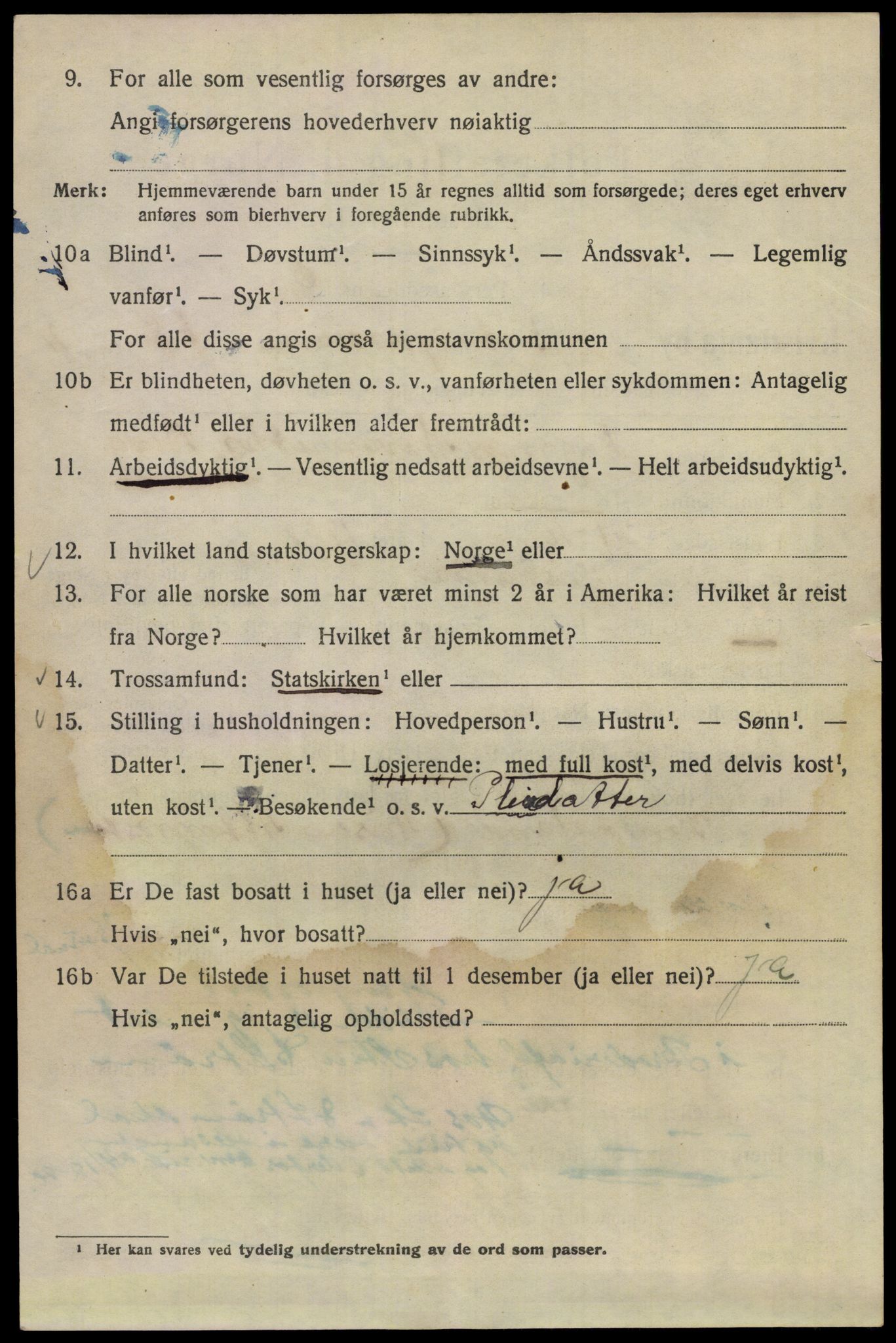 SAO, 1920 census for Kristiania, 1920, p. 250108