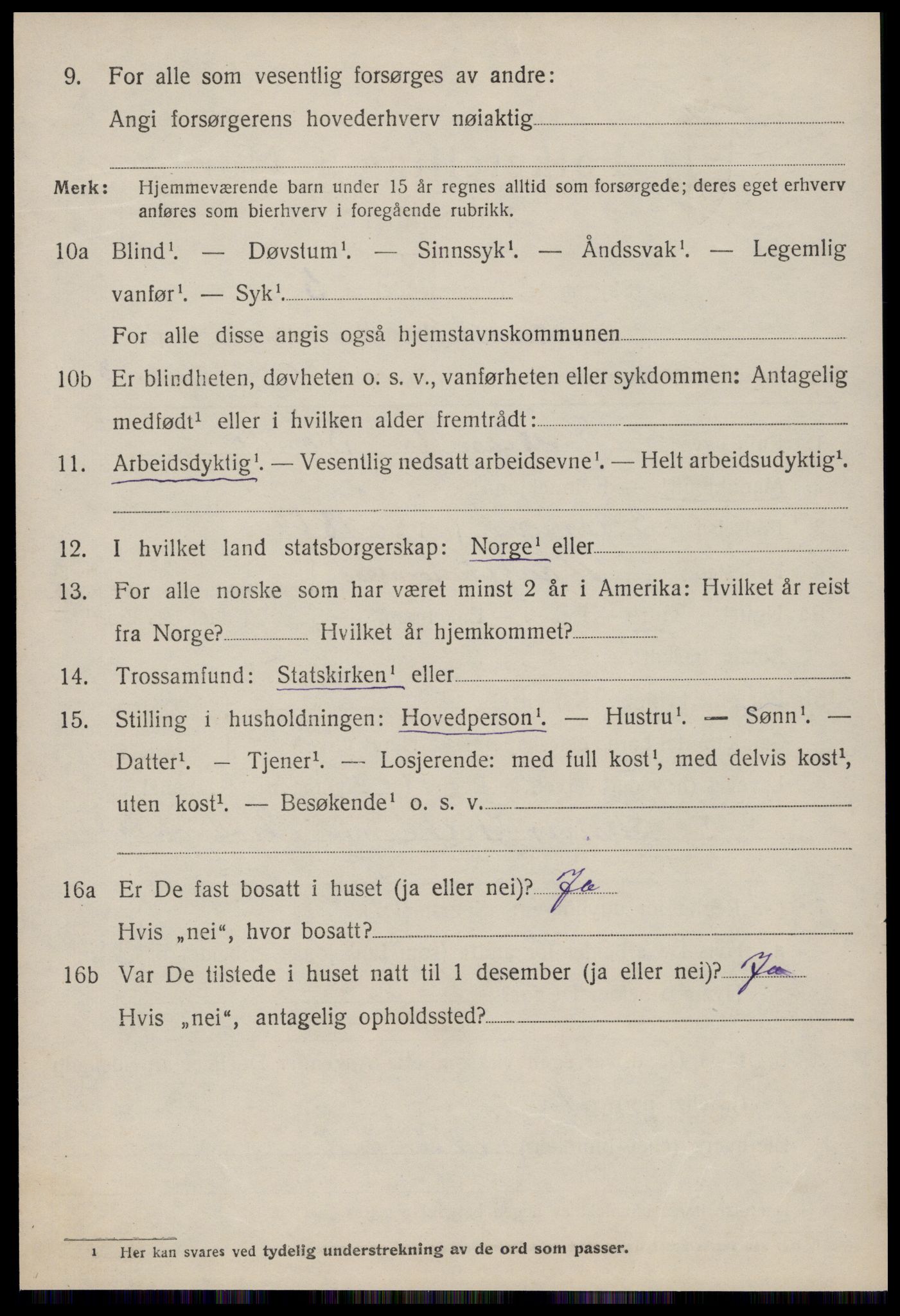 SAT, 1920 census for Kornstad, 1920, p. 2766