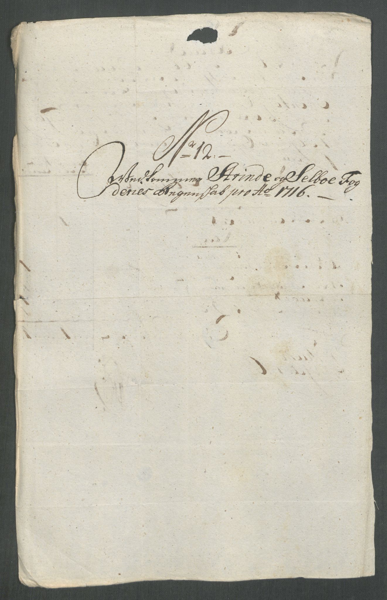 Rentekammeret inntil 1814, Reviderte regnskaper, Fogderegnskap, AV/RA-EA-4092/R61/L4115: Fogderegnskap Strinda og Selbu, 1715-1716, p. 368