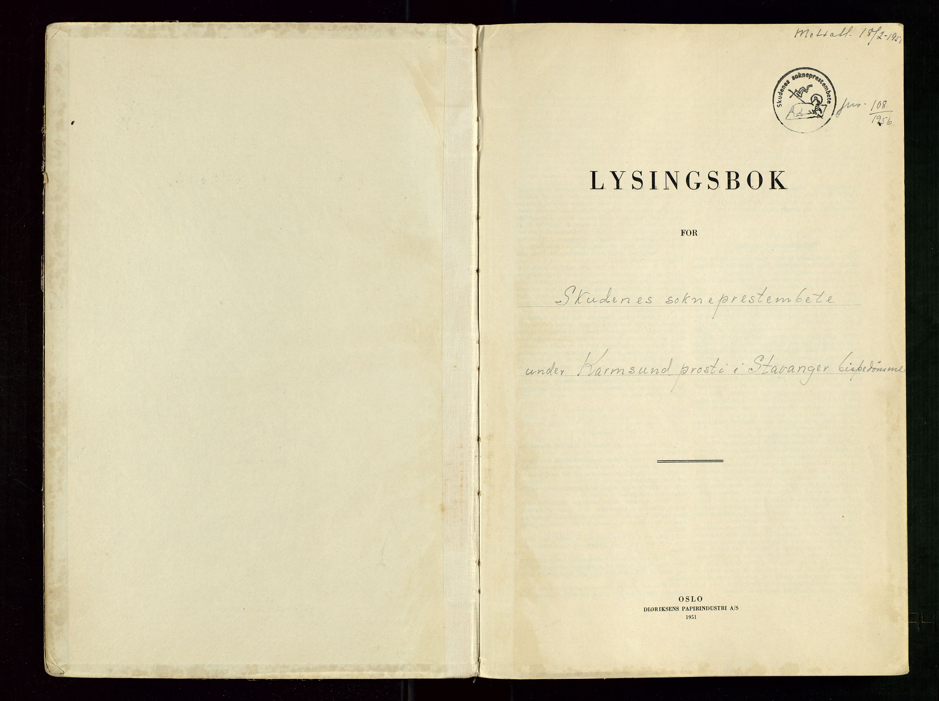 Skudenes sokneprestkontor, AV/SAST-A -101849/I/Ie/L0002: Banns register no. 2, 1956-1969