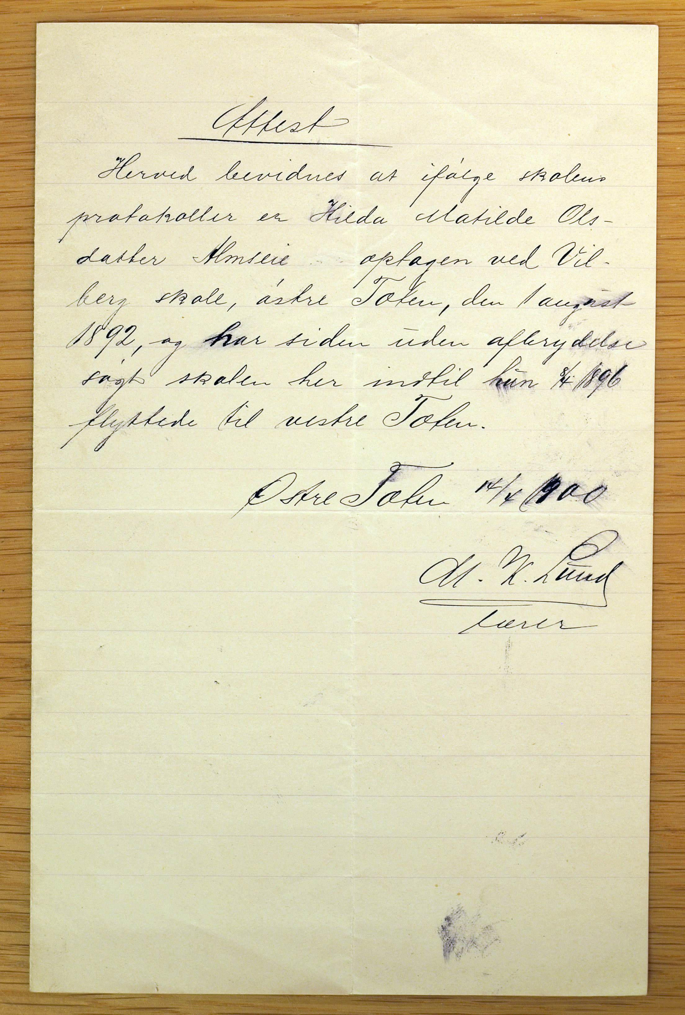 Vestre Toten kommunearkiv*, KVT/-/-/-: Skolehold- og skolesøkningsprotokoll, Nordli, Elton og Østvold krets i Vestre Toten skolekommune, 1886-1904