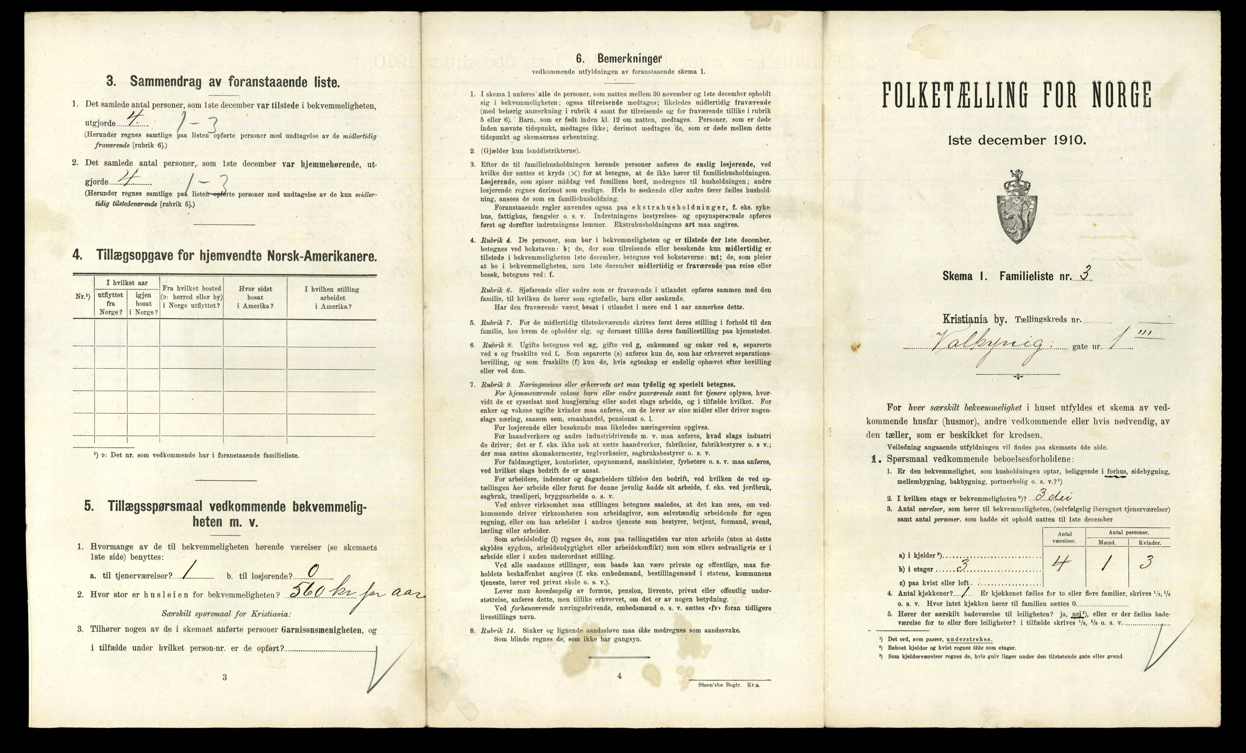 RA, 1910 census for Kristiania, 1910, p. 116659