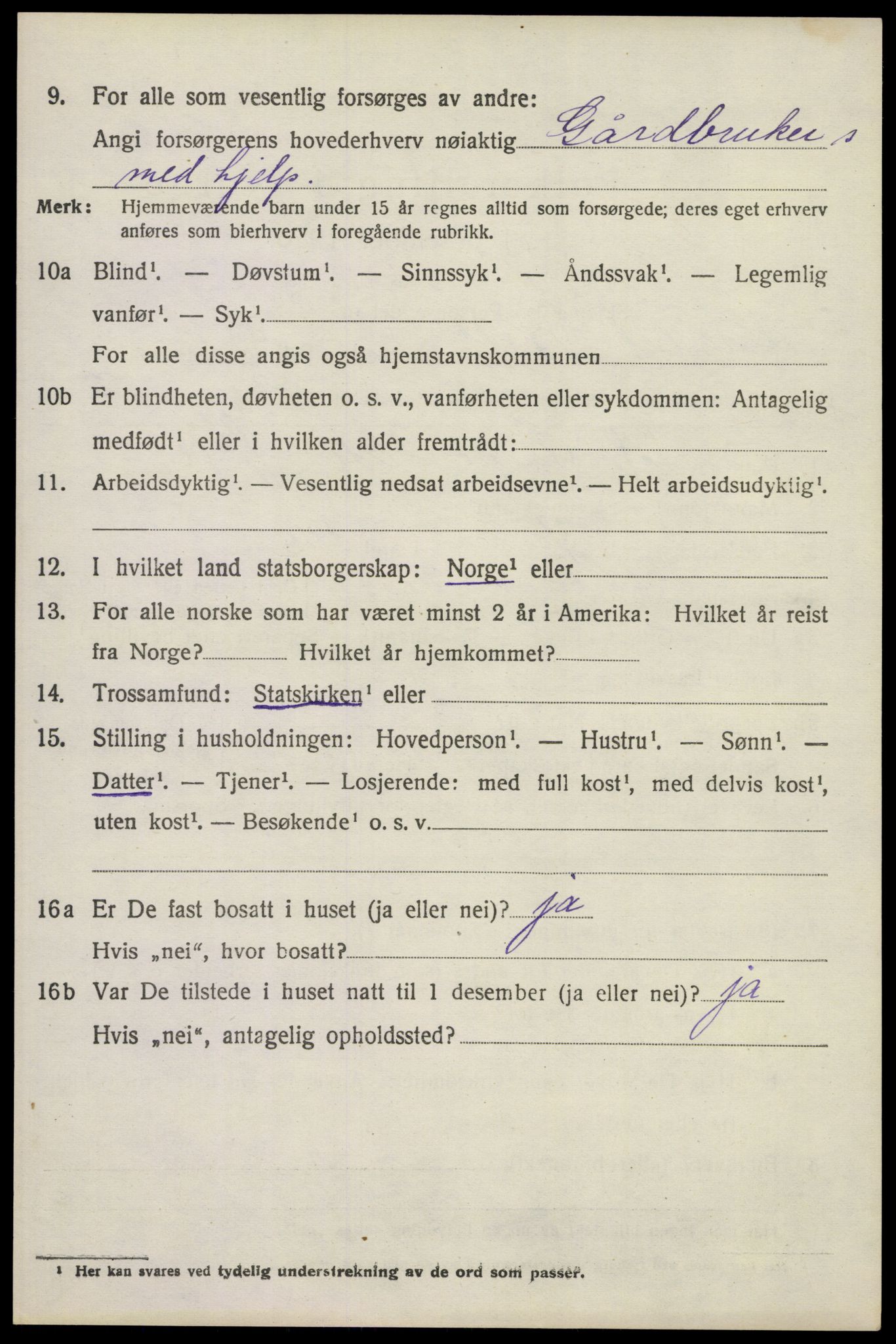 SAKO, 1920 census for Lardal, 1920, p. 2126