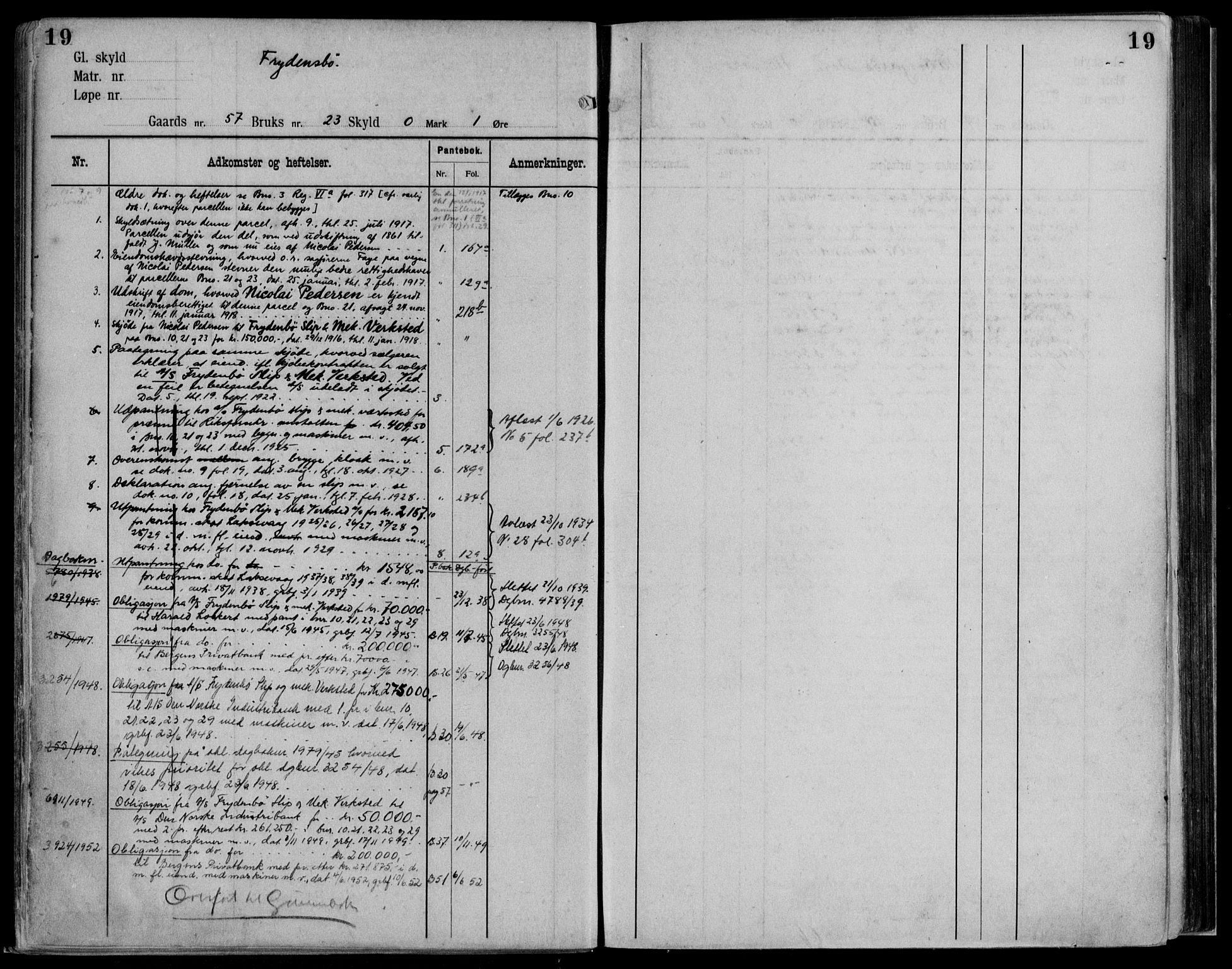 Midhordland sorenskriveri, AV/SAB-A-3001/1/G/Ga/Gab/L0115: Mortgage register no. II.A.b.115, p. 19