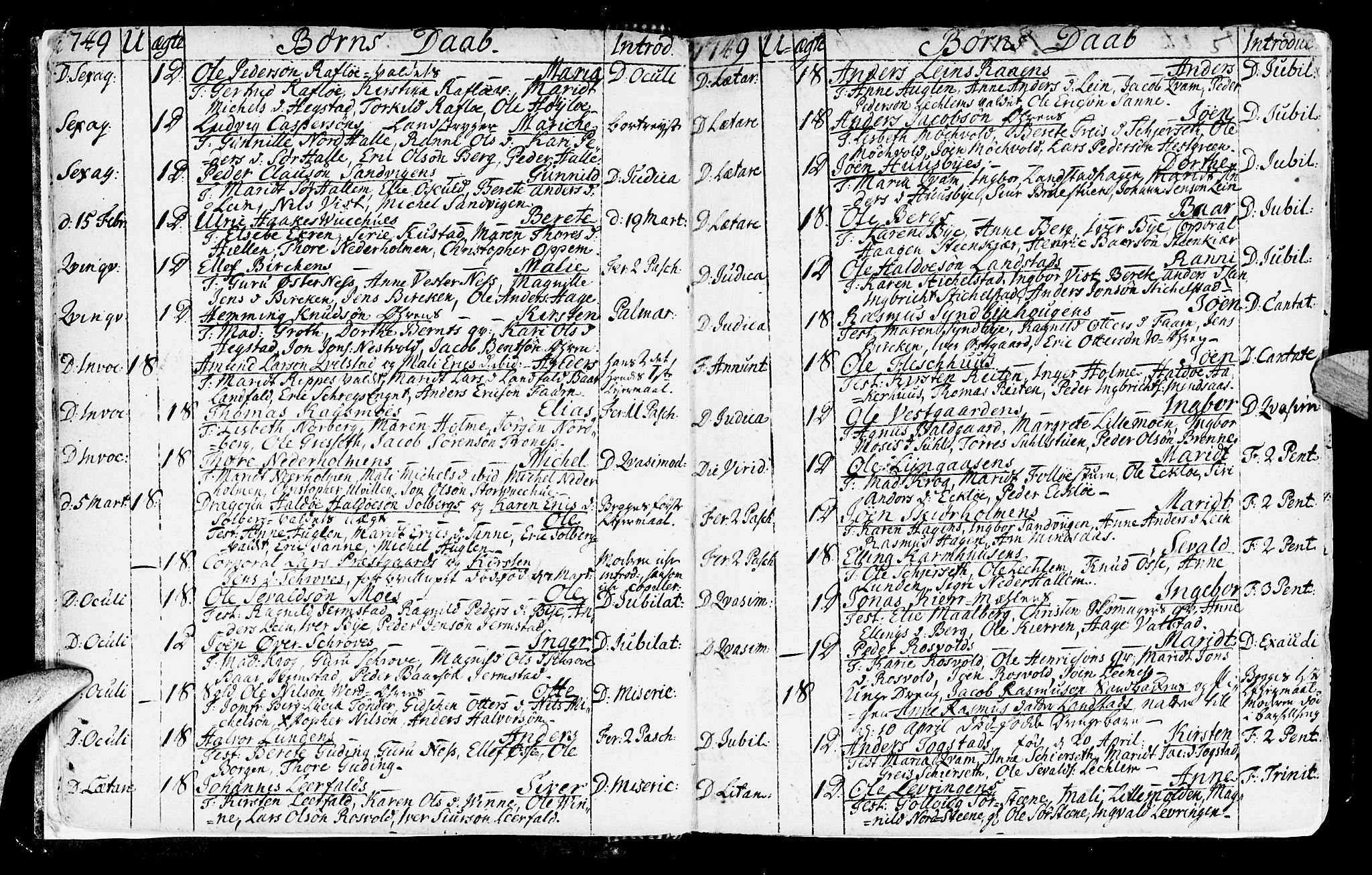 Ministerialprotokoller, klokkerbøker og fødselsregistre - Nord-Trøndelag, SAT/A-1458/723/L0231: Parish register (official) no. 723A02, 1748-1780, p. 5