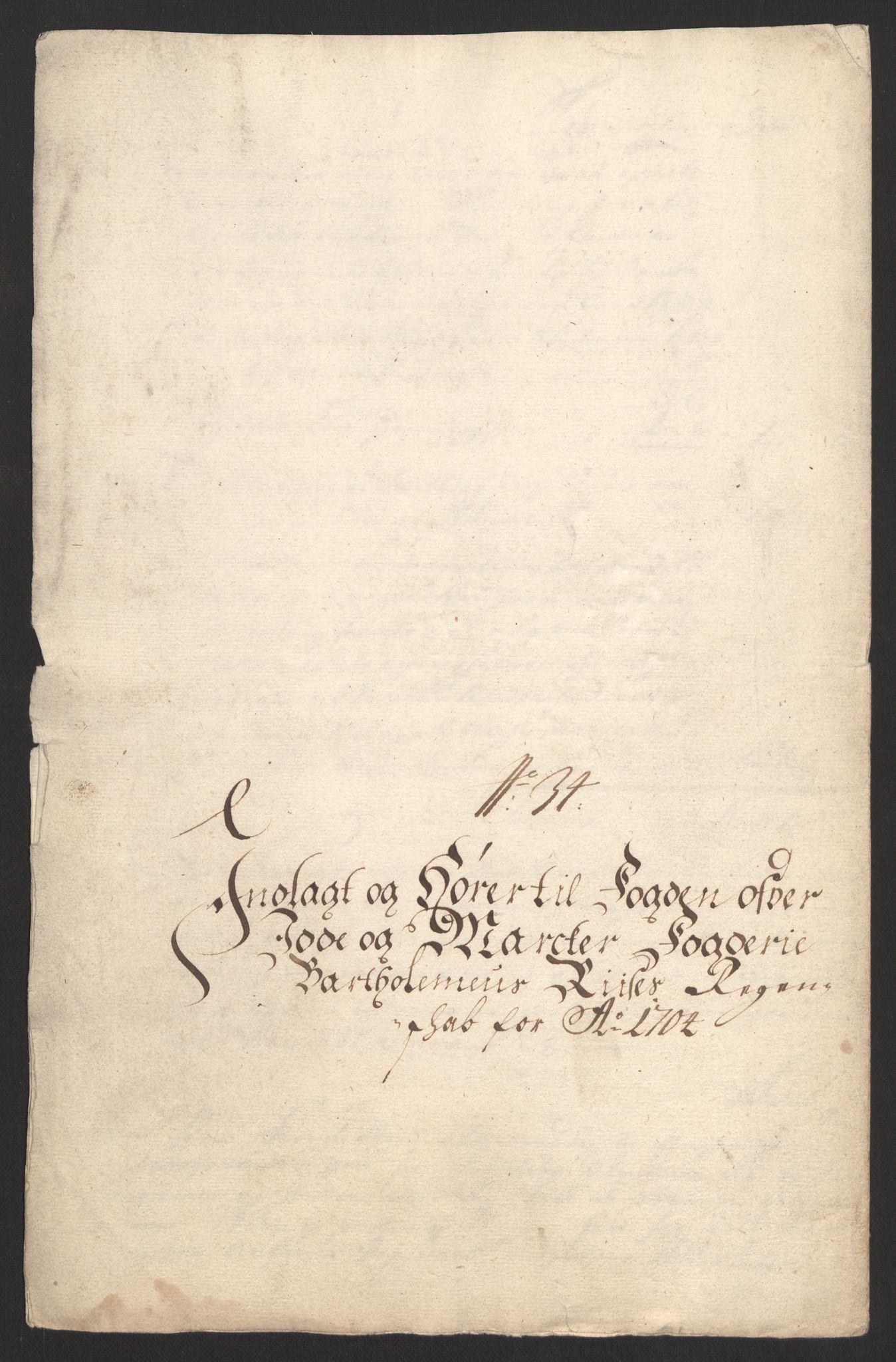 Rentekammeret inntil 1814, Reviderte regnskaper, Fogderegnskap, RA/EA-4092/R01/L0017: Fogderegnskap Idd og Marker, 1704-1706, p. 210