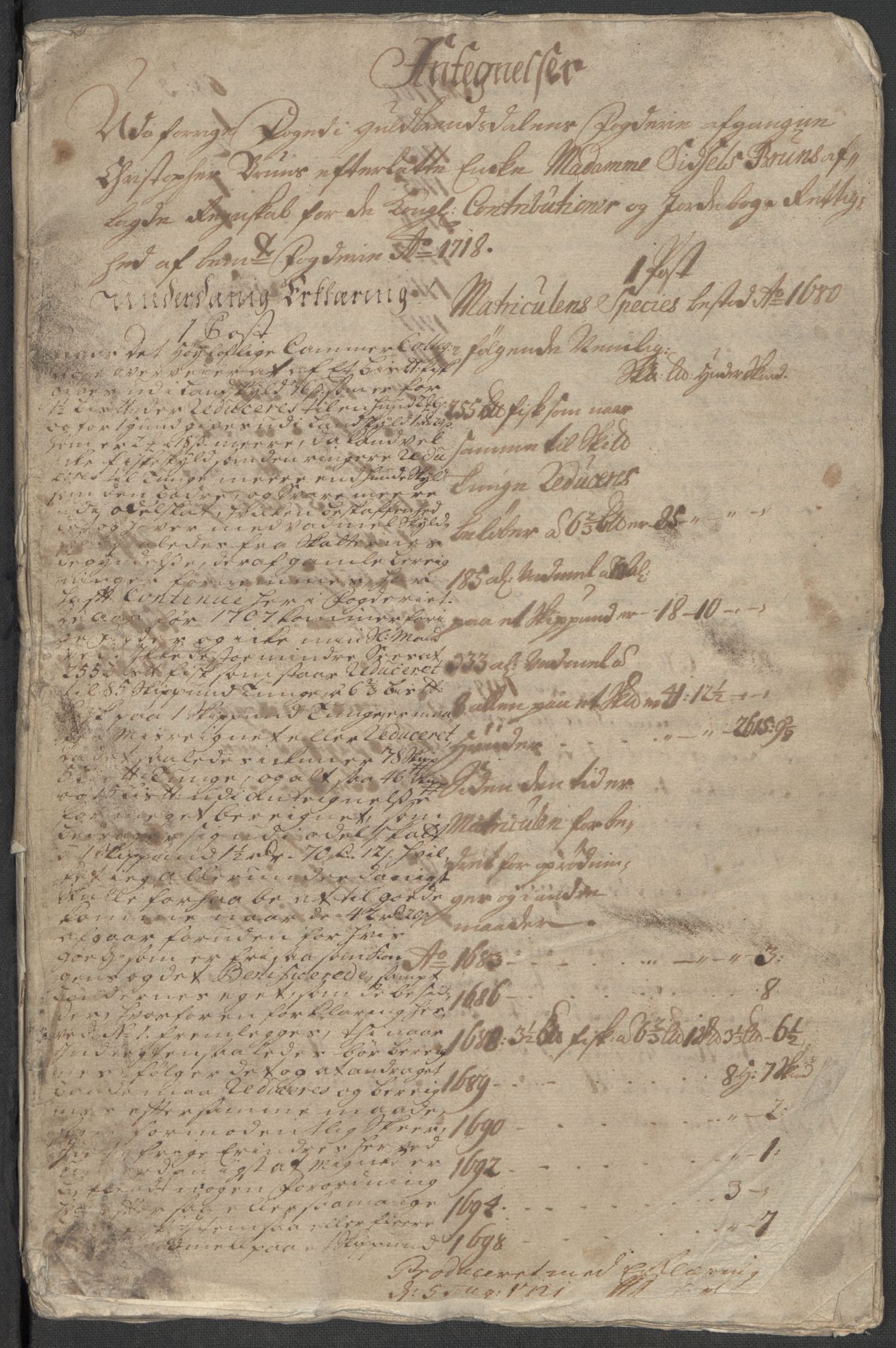 Rentekammeret inntil 1814, Reviderte regnskaper, Fogderegnskap, AV/RA-EA-4092/R17/L1188: Fogderegnskap Gudbrandsdal, 1718, p. 272