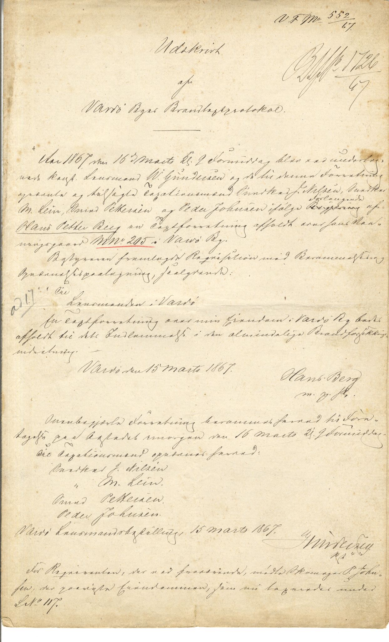 Brodtkorb handel A/S, VAMU/A-0001/Q/Qb/L0001: Skjøter og grunnbrev i Vardø by, 1822-1943, p. 83