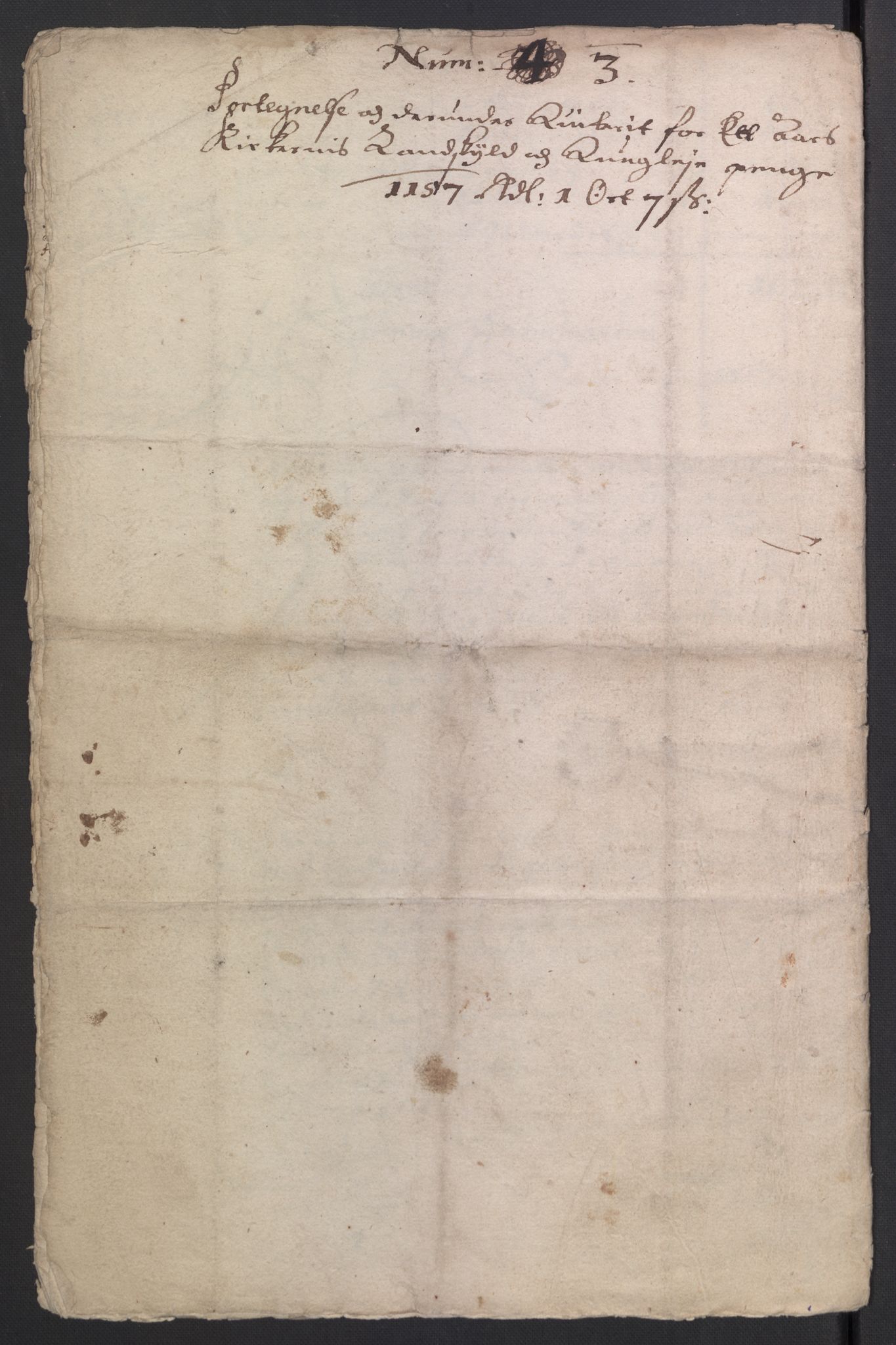 Rentekammeret inntil 1814, Reviderte regnskaper, Kirkeregnskap, AV/RA-EA-4067/Rf/L0121: Kirkeregnskap, 1656-1679, p. 286