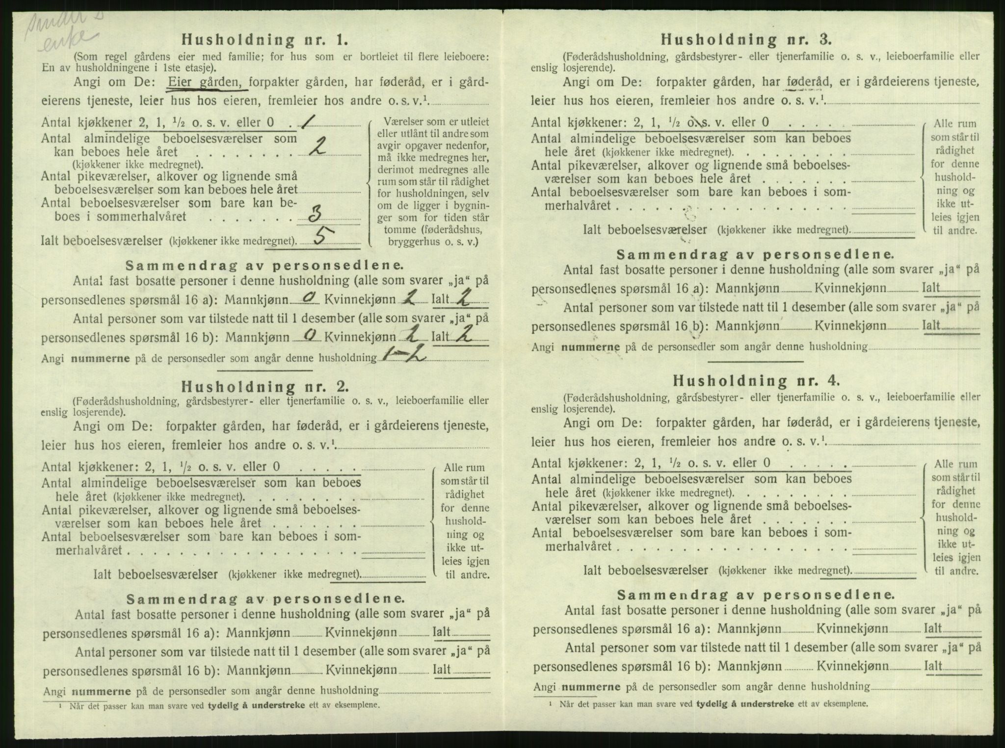 SAT, 1920 census for Brønnøy, 1920, p. 421