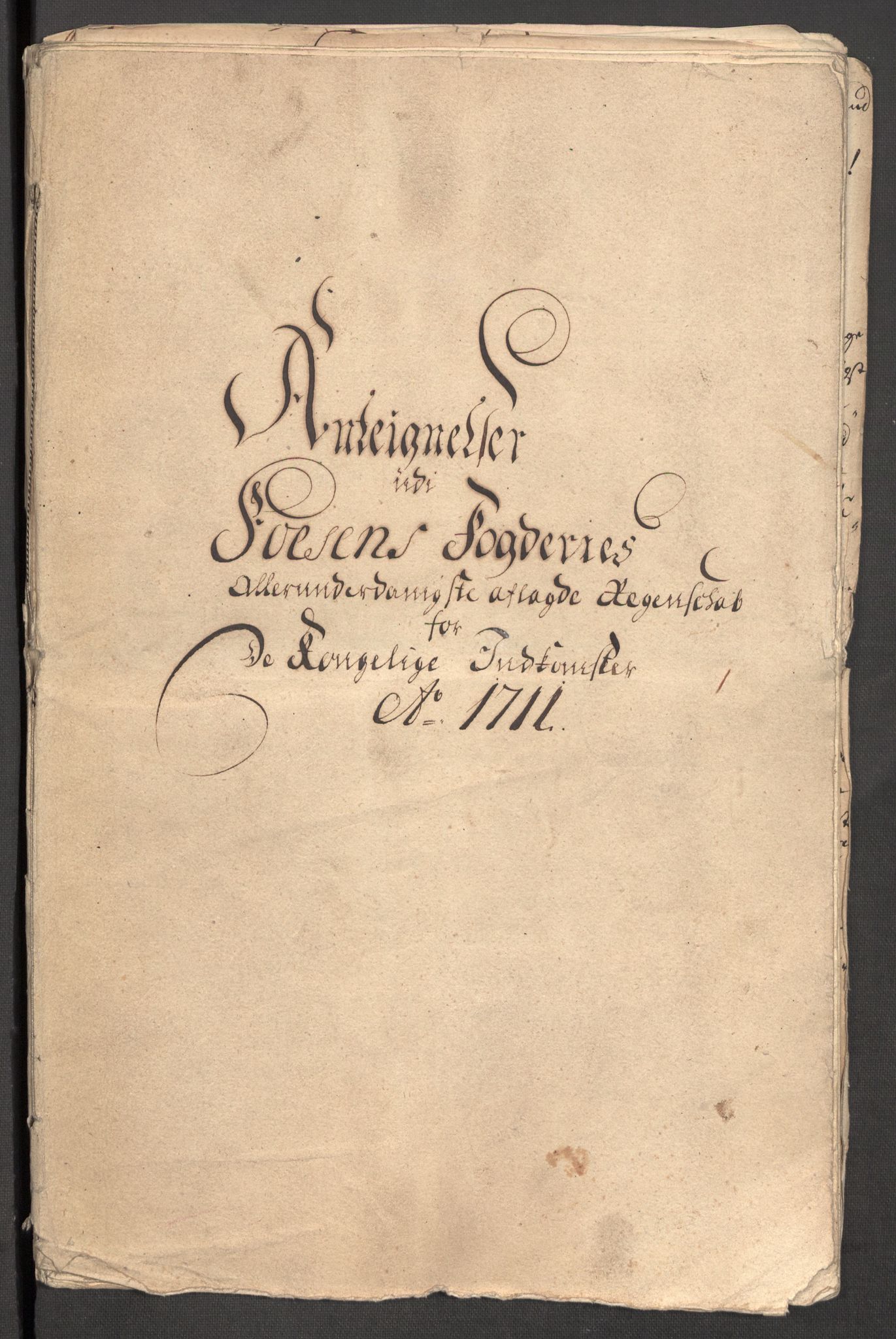 Rentekammeret inntil 1814, Reviderte regnskaper, Fogderegnskap, RA/EA-4092/R57/L3860: Fogderegnskap Fosen, 1711, p. 222